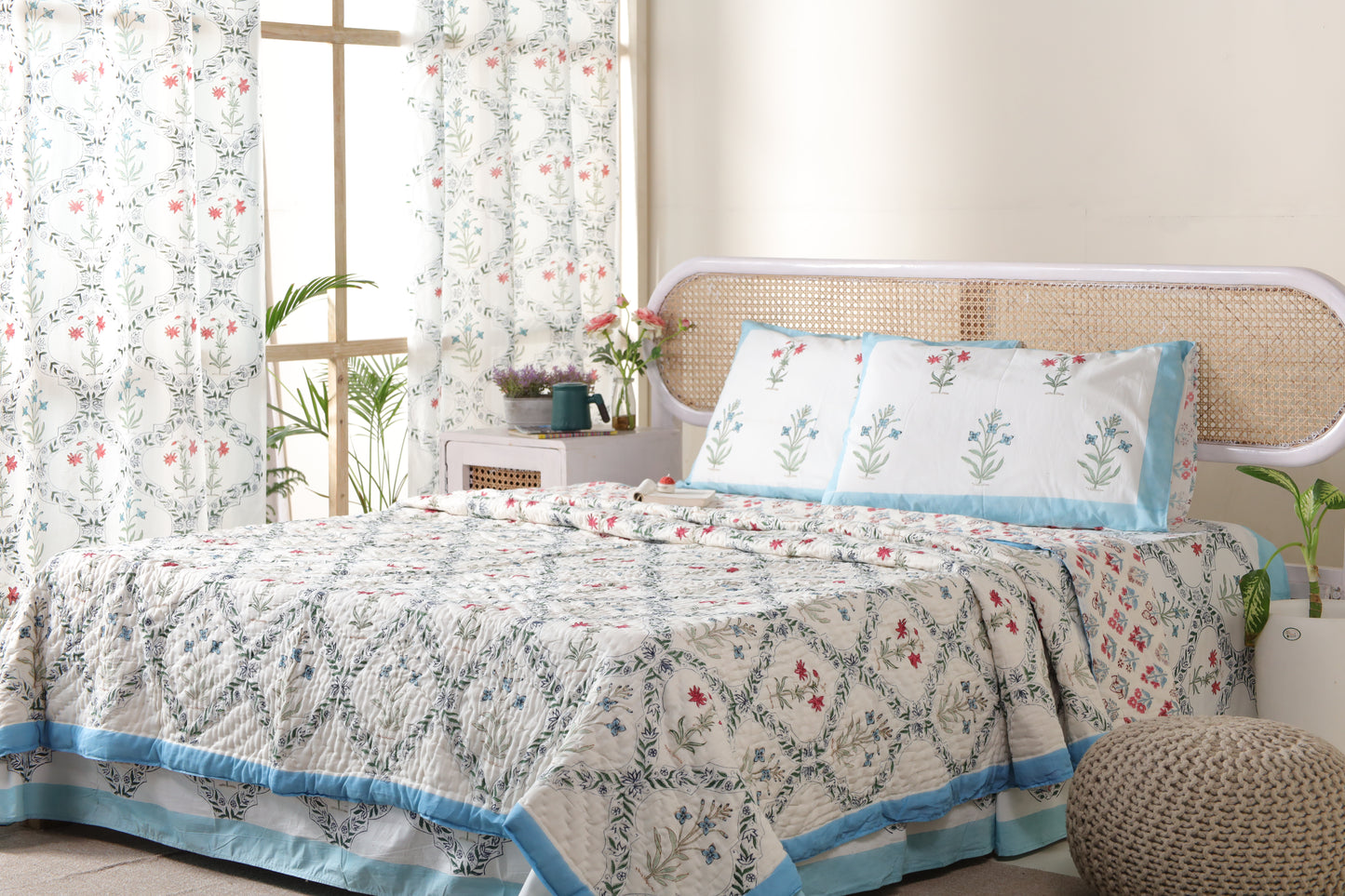 AMRITSAR HAND BLOCK PRINTED BEDDING SET