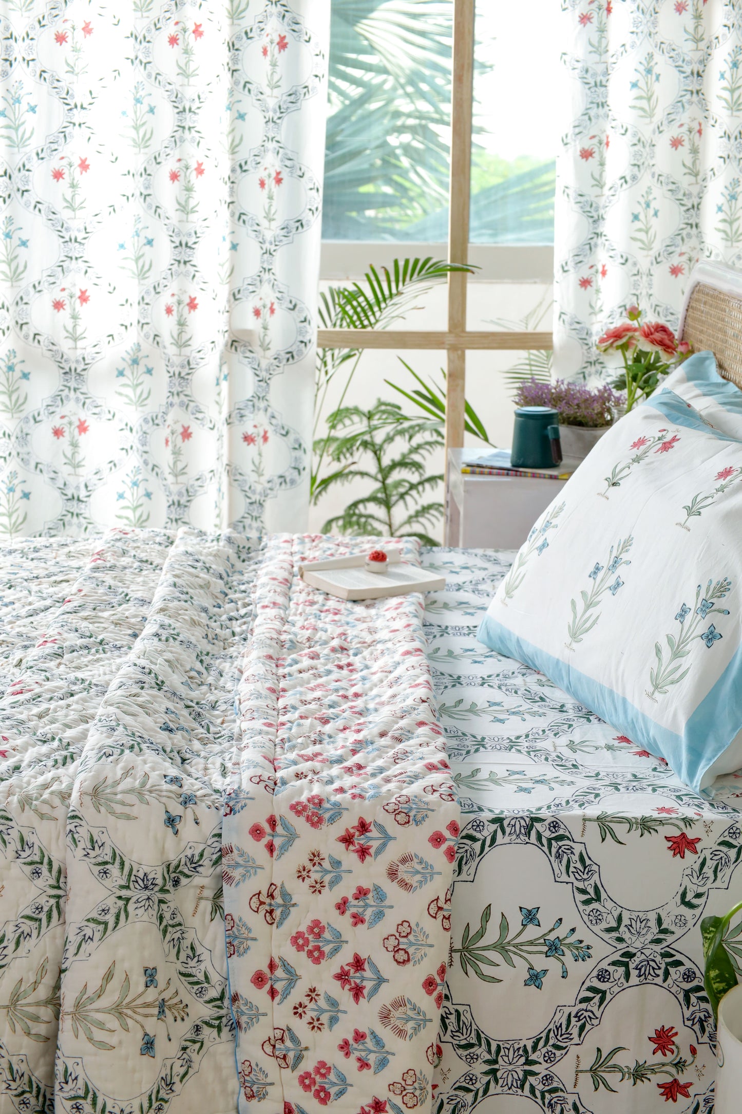 AMRITSAR HAND BLOCK PRINTED BEDDING SET