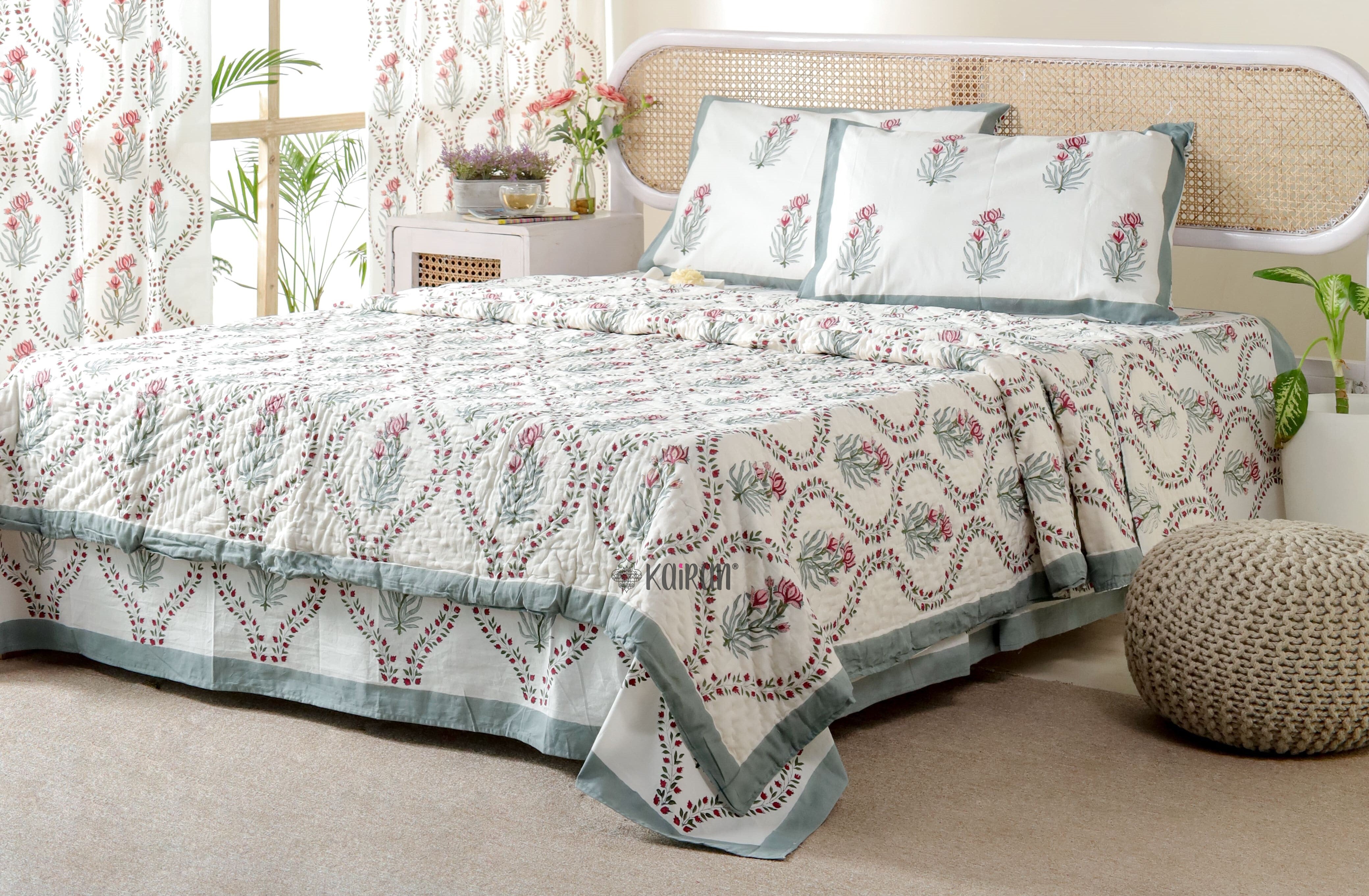 BANARAS HAND BLOCK PRINTED QUILT