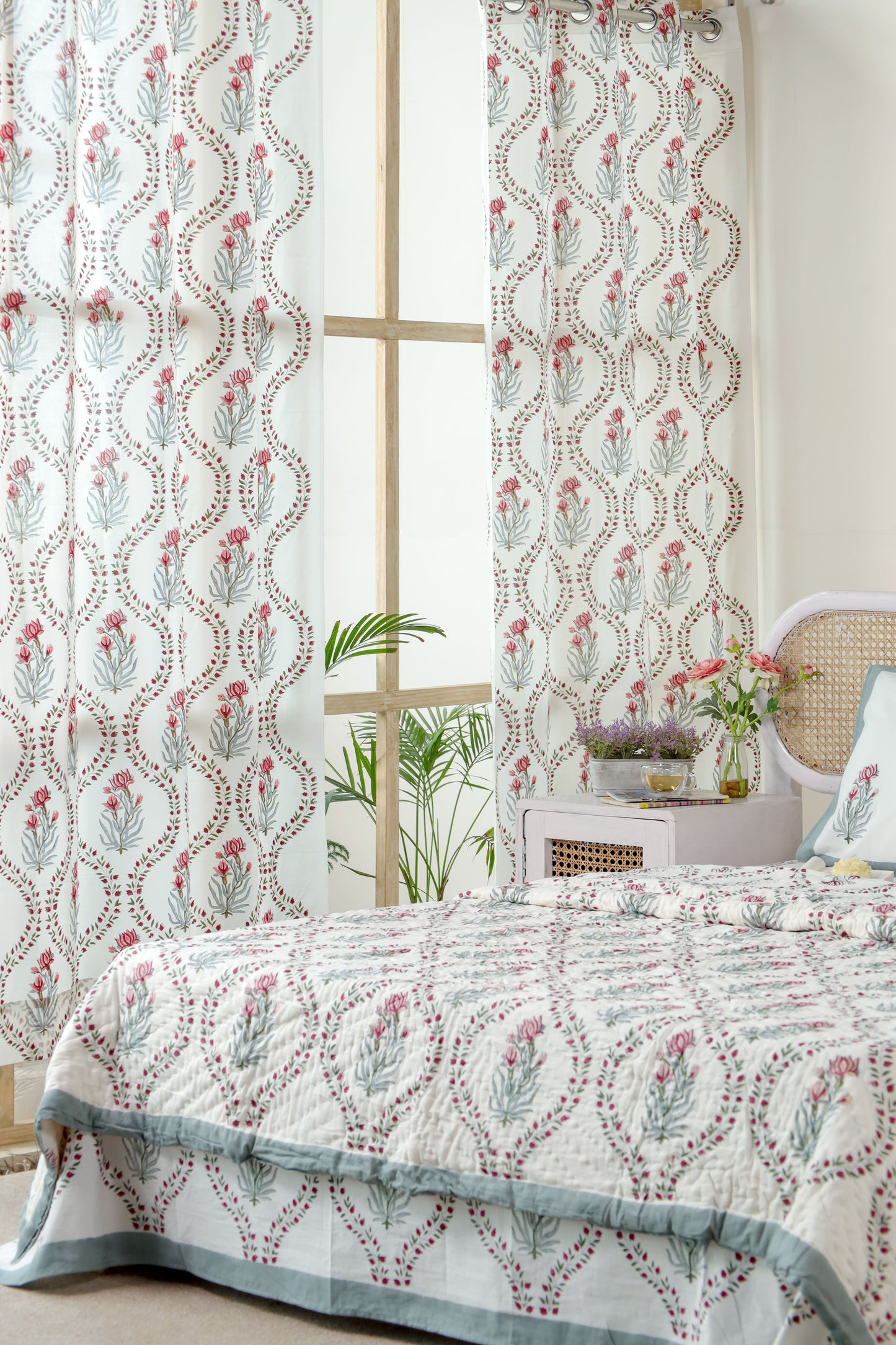 BANARAS HAND BLOCK PRINTED CURTAINS