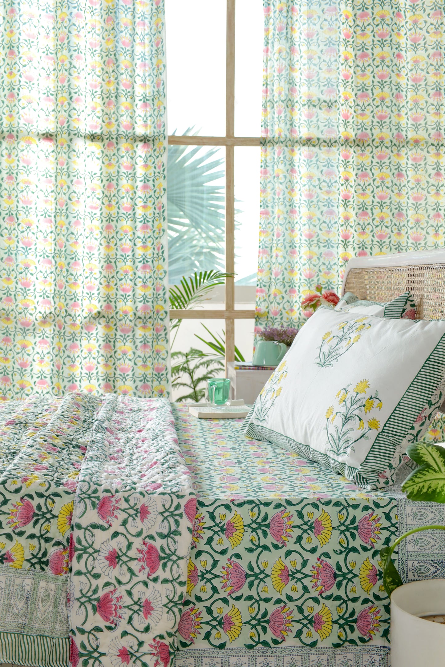 BAREILLY HAND BLOCK PRINTED BEDDING SET