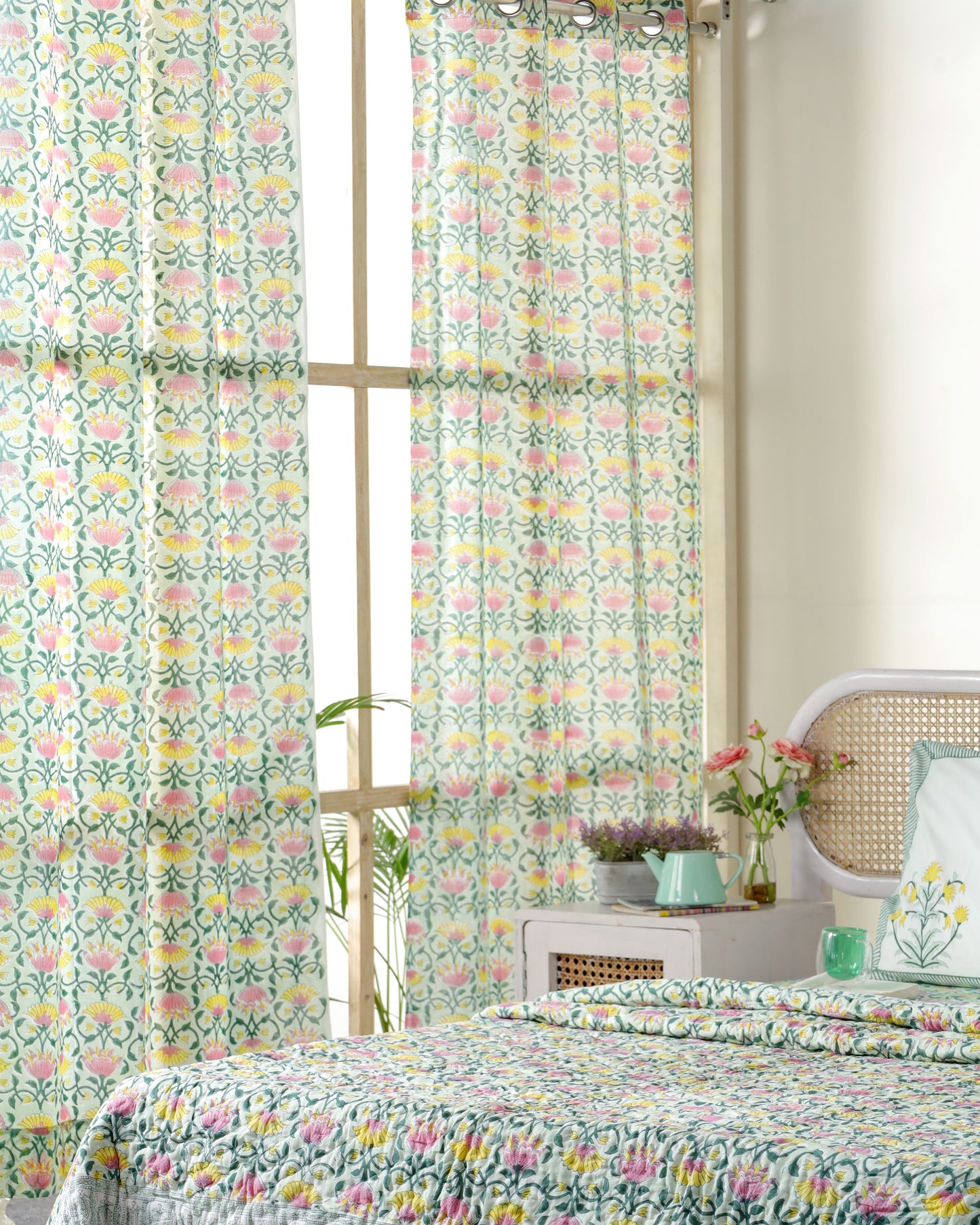 BAREILLY HAND BLOCK PRINTED CURTAINS