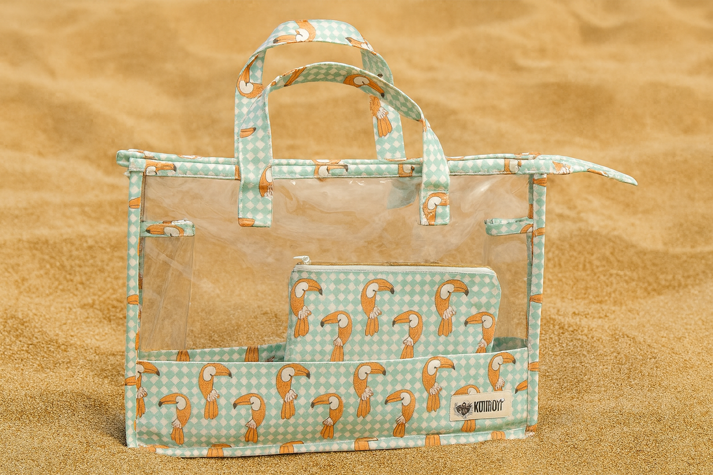 Swim/Art Toucan Print Personalised Bag