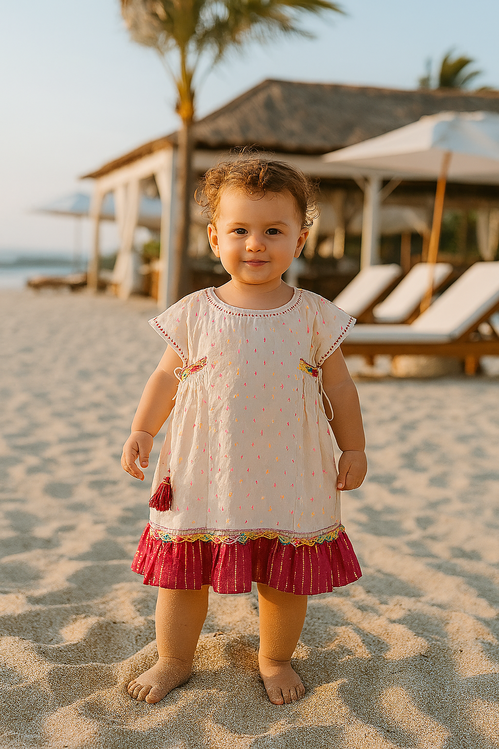 White Frill Frock