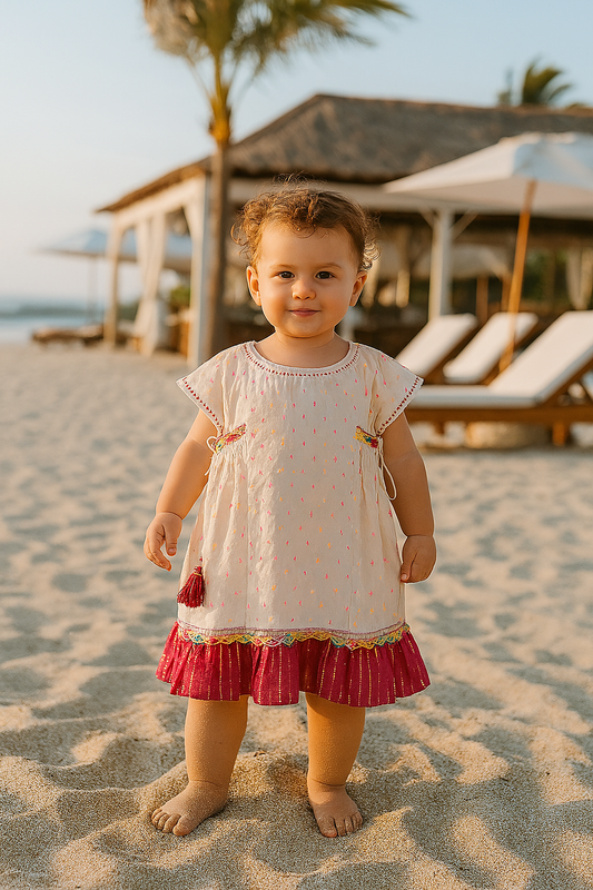 White Frill Frock