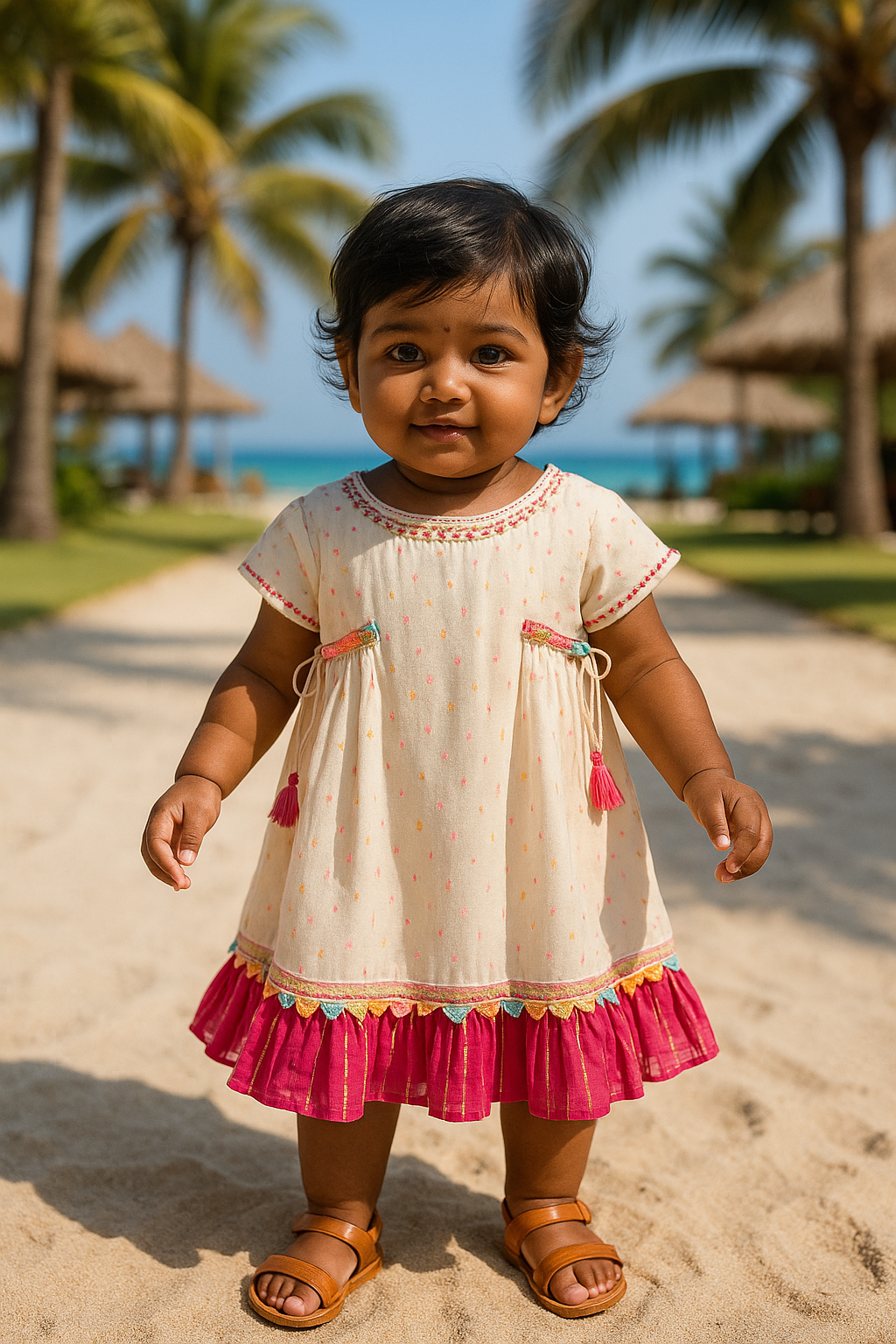 White Frill Frock