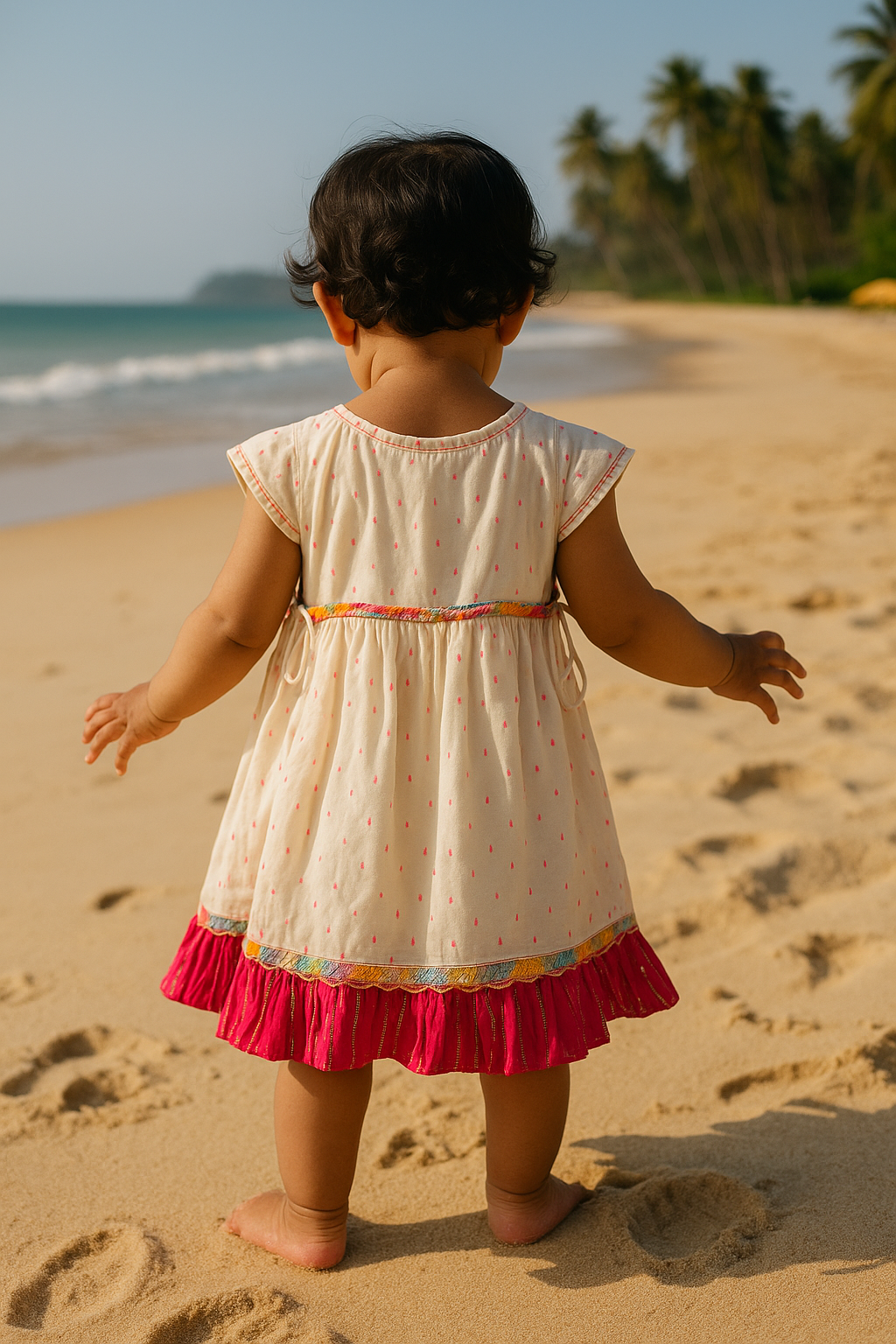 White Frill Frock