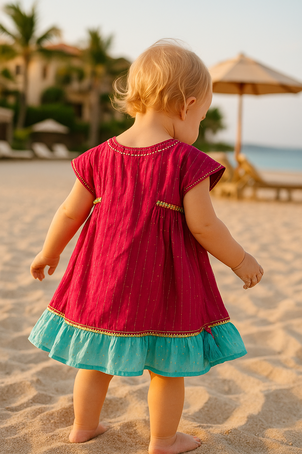 Pink Frill Frock