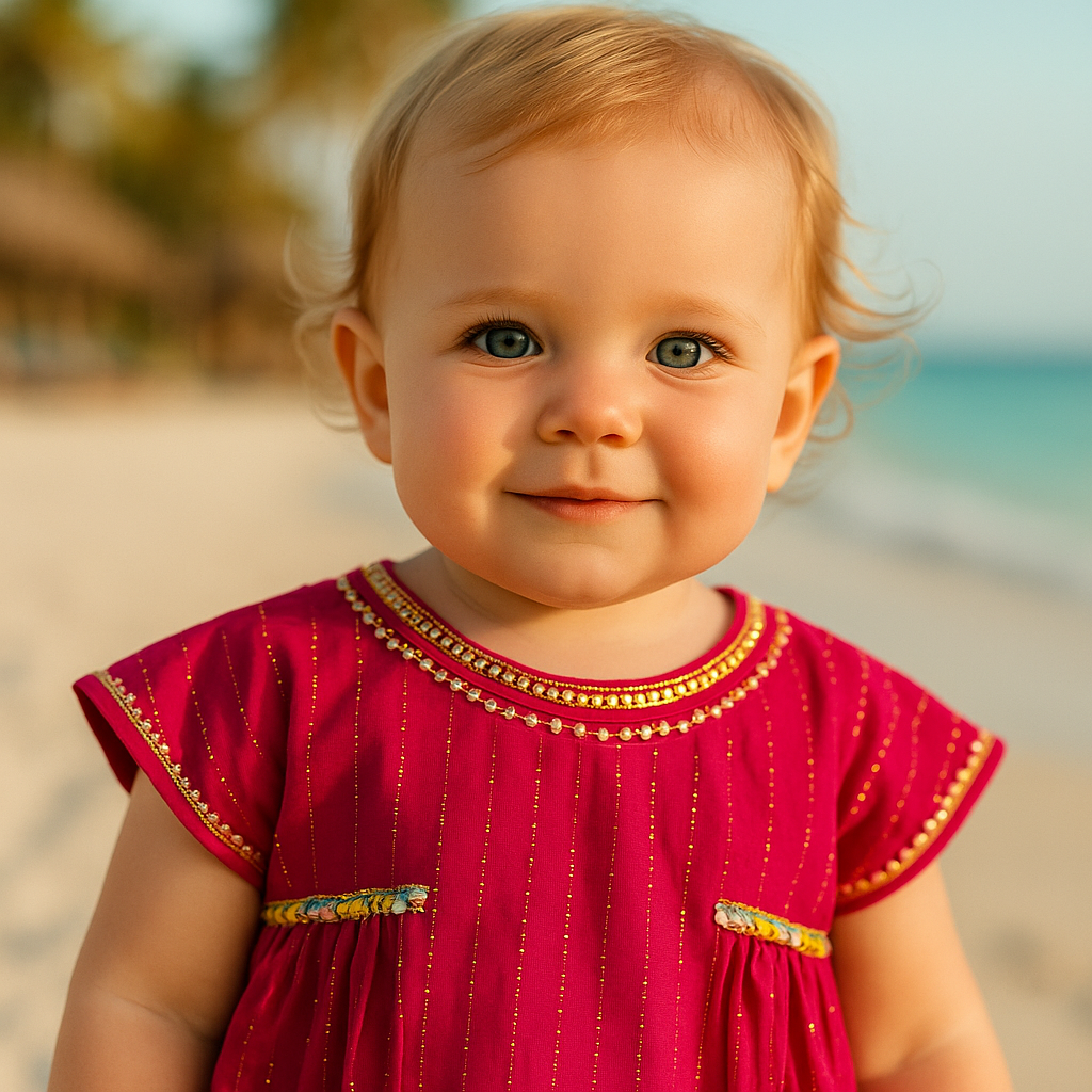 Pink Frill Frock