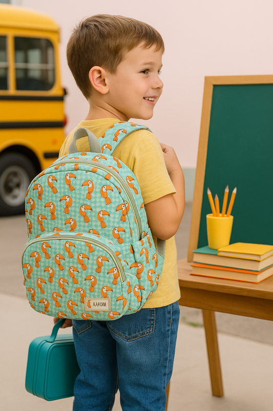 Backpack Toucan Print Personalized Bag