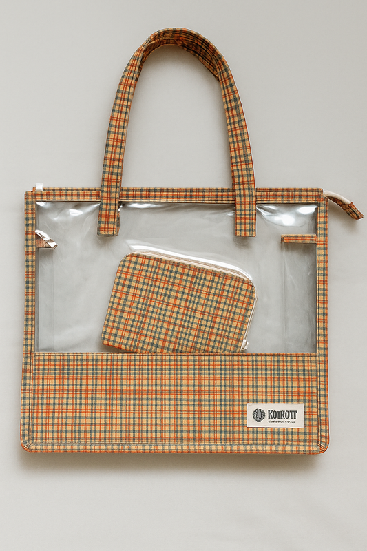 Swim/Art Checks Print Personalised Bag