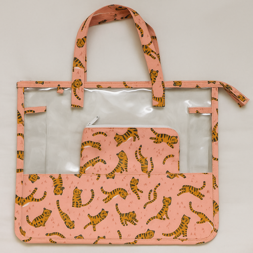 Swim/Art Little Tigress Print Personalised Bag