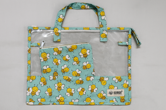 Swim/Art Honey Bees Print Personalised Bag