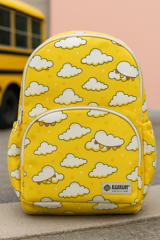 Backpack Clouds Print Personalized Bag