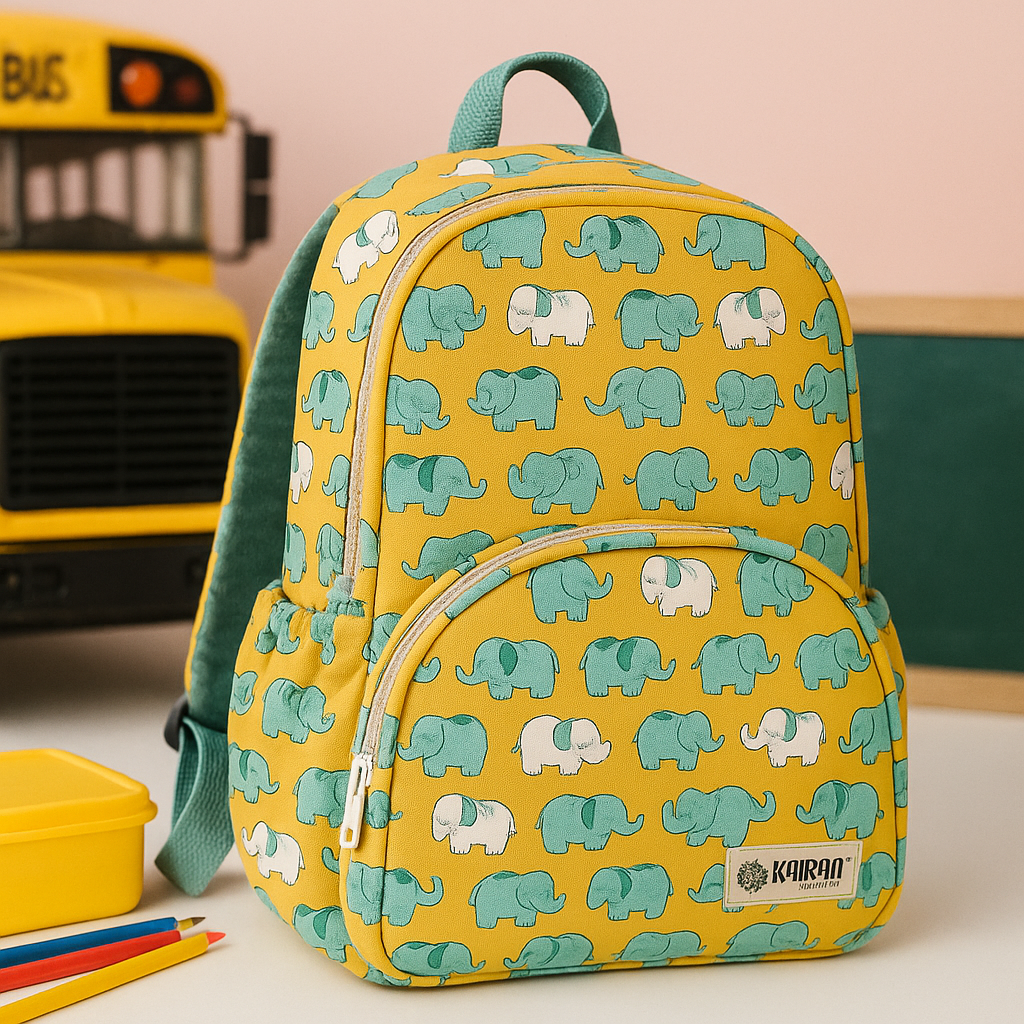 Backpack Elephants Print Personalized Bag