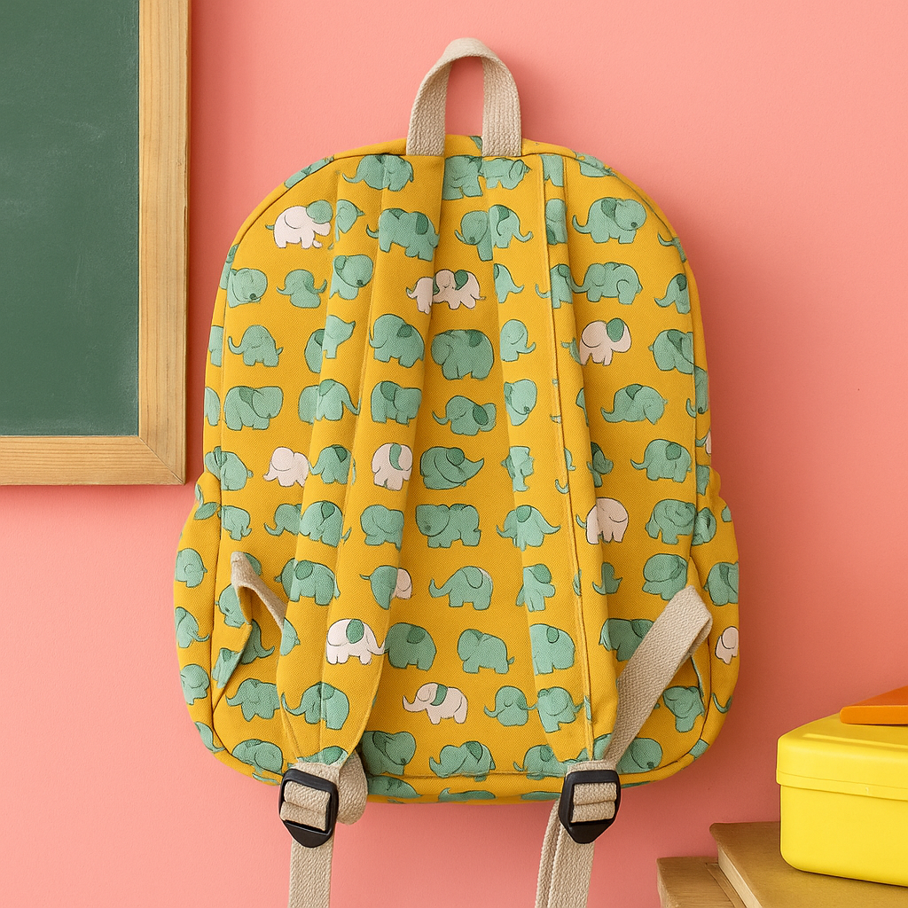Backpack Elephants Print Personalized Bag