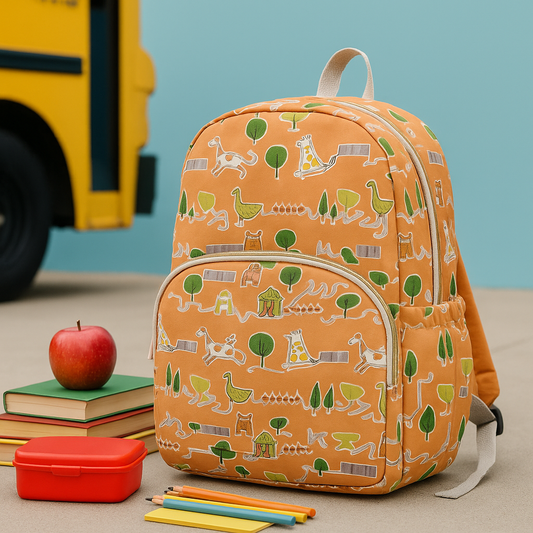 Backpack Old MacDonald Print Personalized Bag