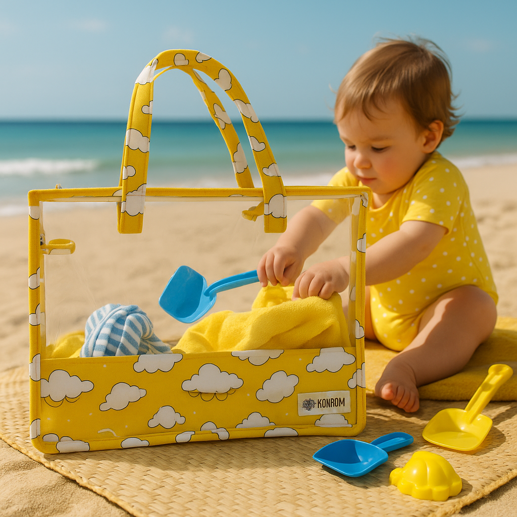 Swim/Art Clouds Print Personalised Bag