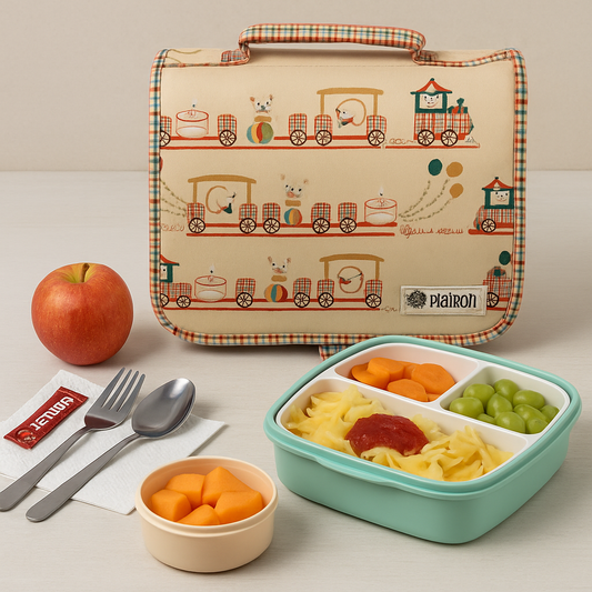 Lunch Bag Circus Train Print Personalized Bag