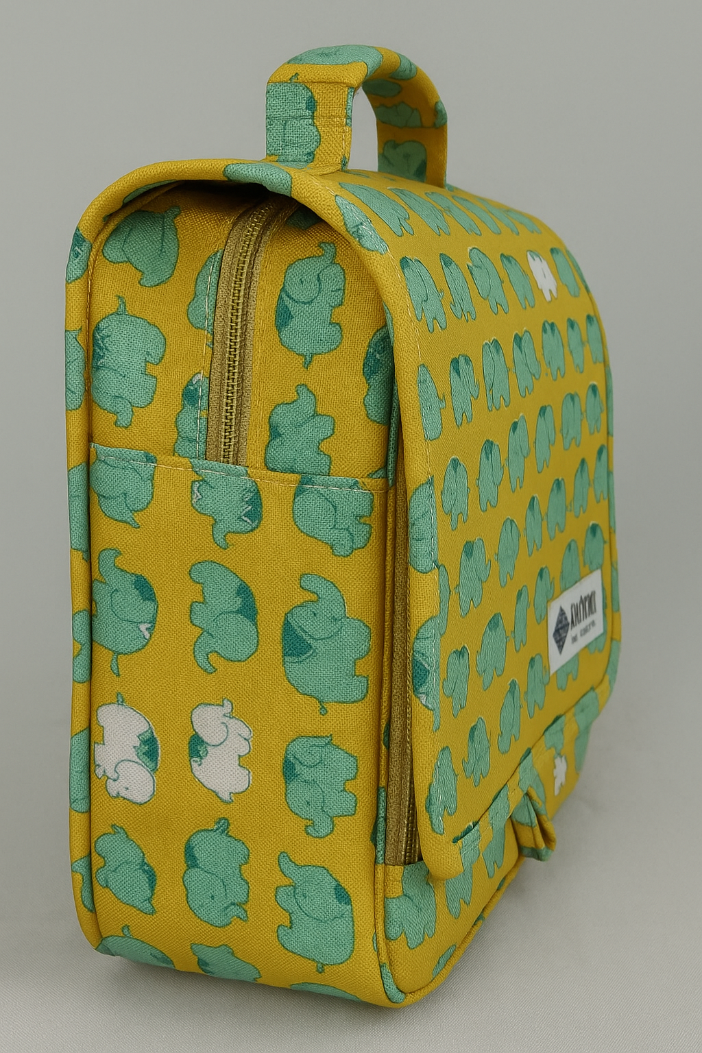 Lunch Bag Elephants Print Personalized Bag