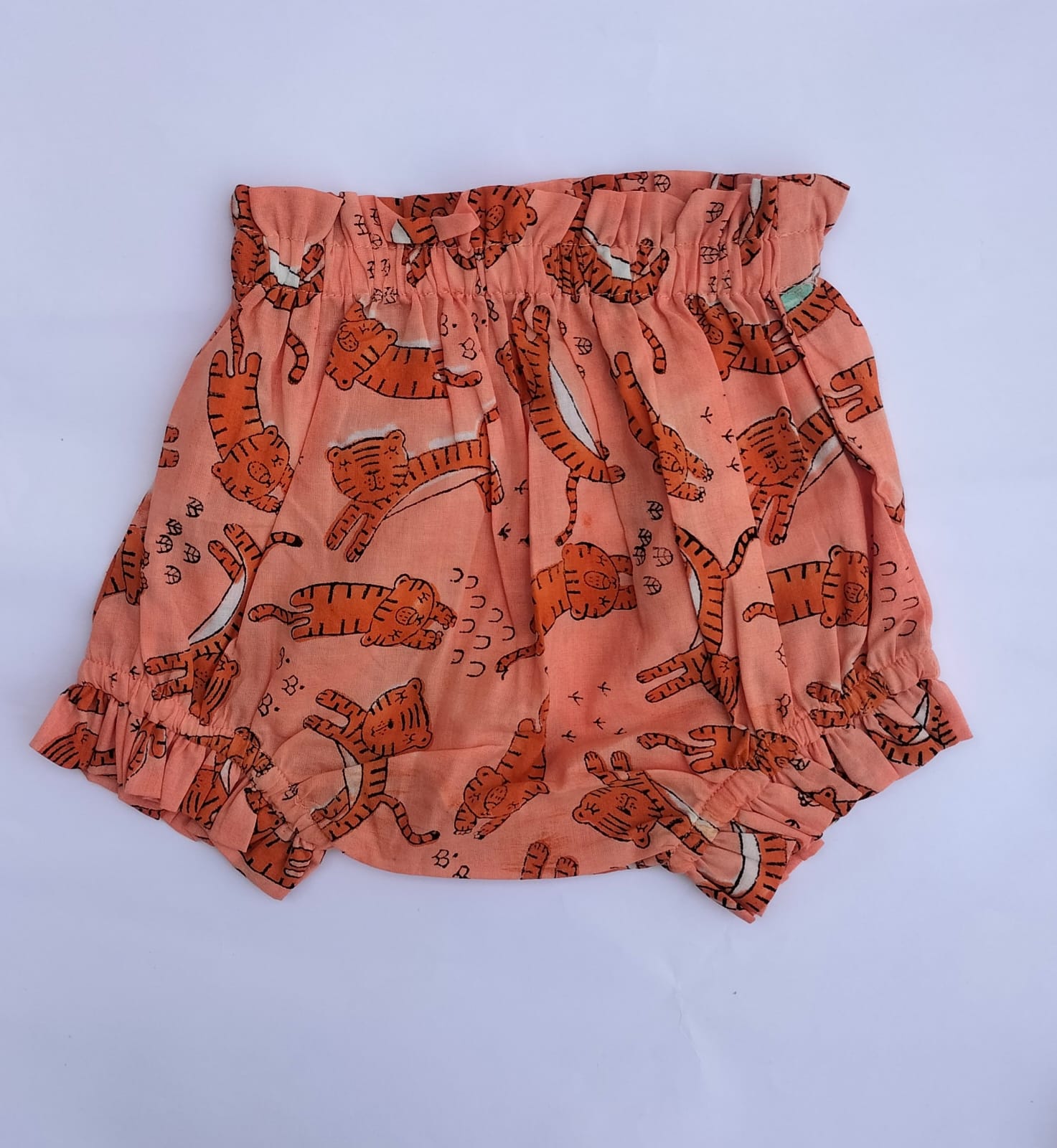 NEW BORN BABY GIRLS TIGER PRINT ROMPER-2PCS