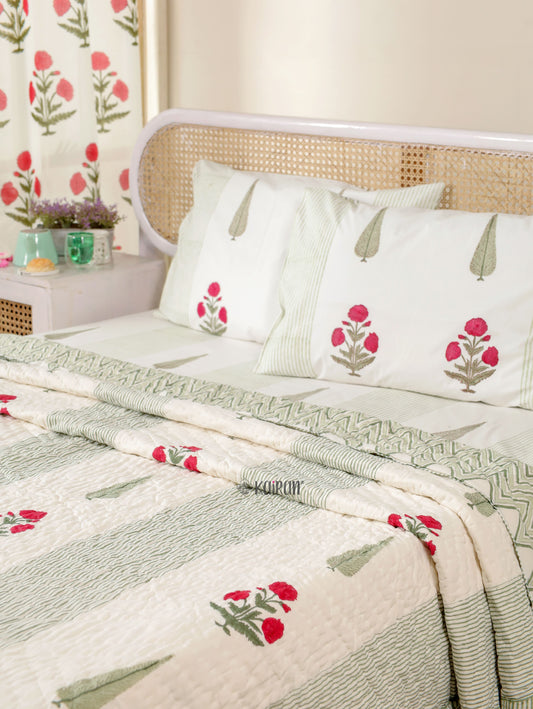 GULMARG HAND BLOCK PRINTED QUILT
