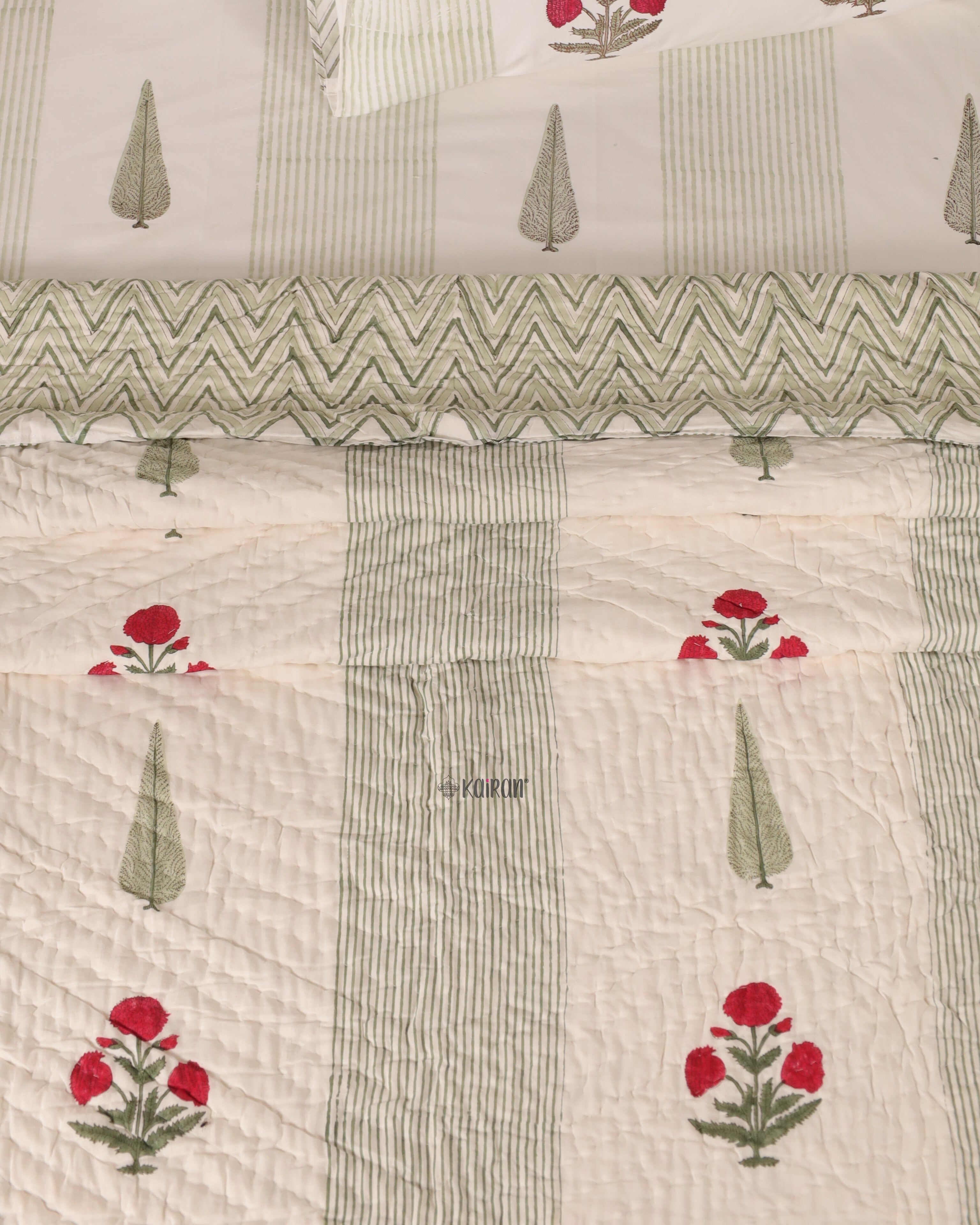 GULMARG HAND BLOCK PRINTED QUILT