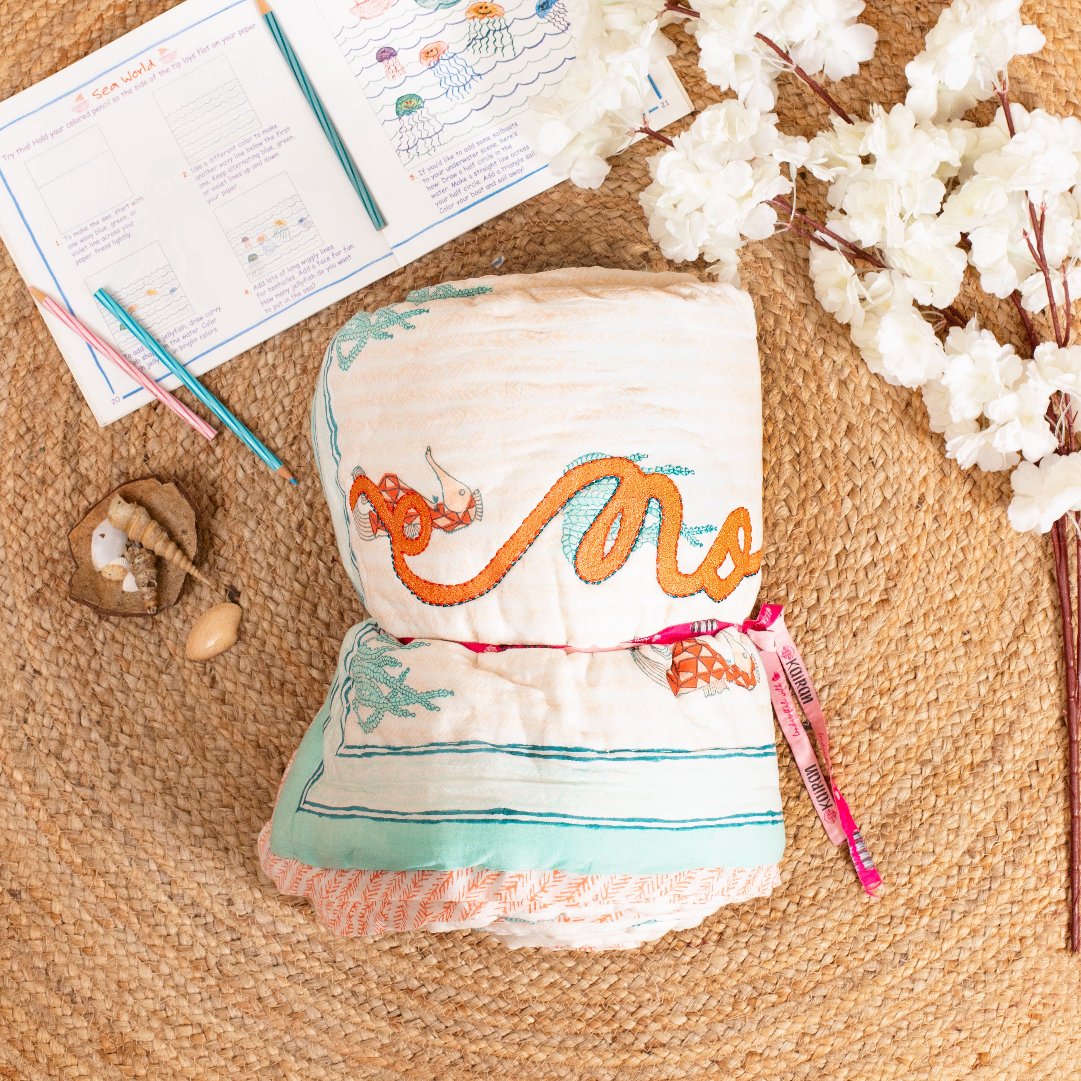The Sea horse Customized quilt for kids