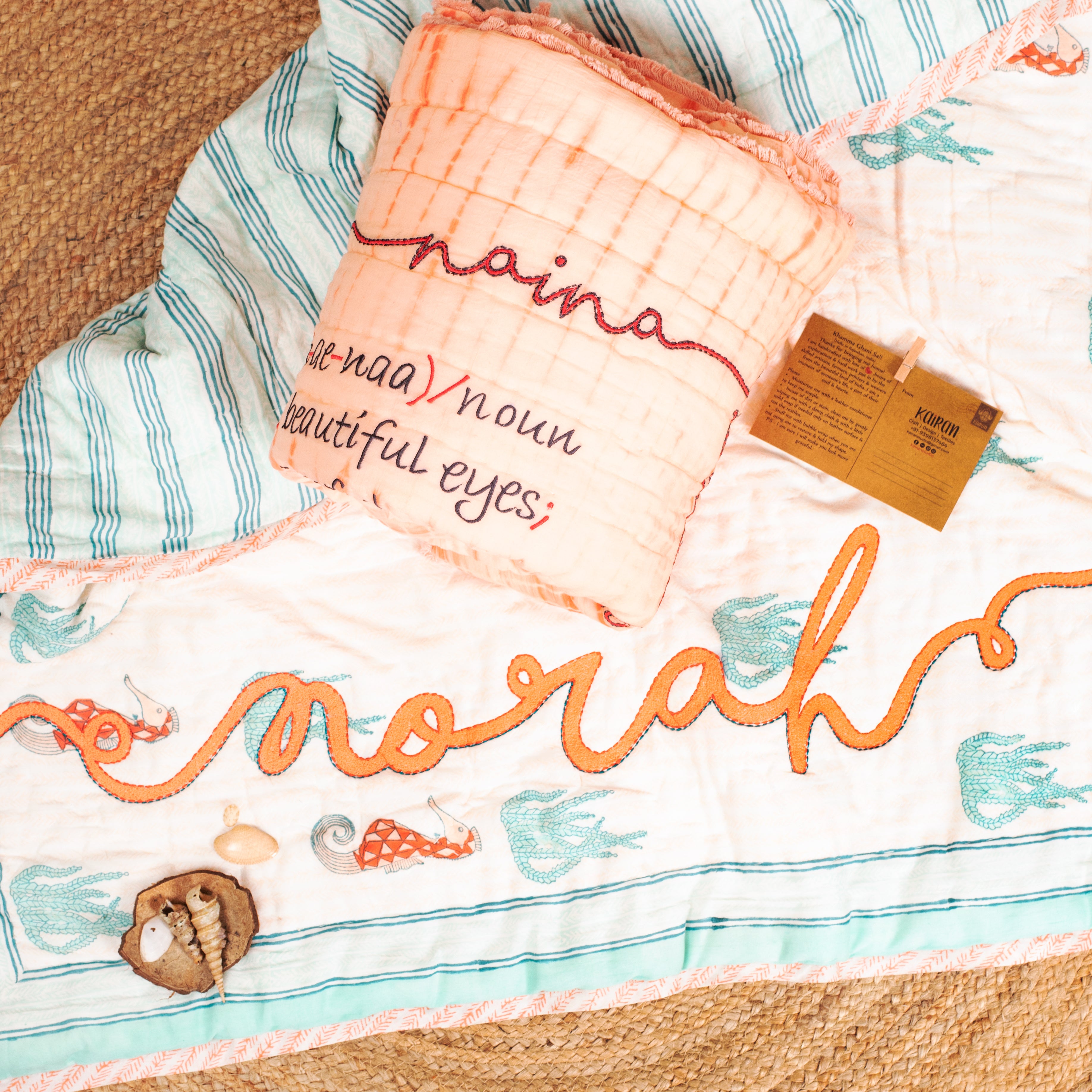 The Sea horse Customized quilt for kids