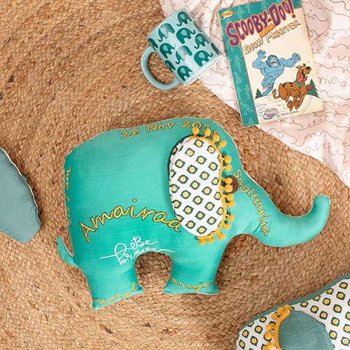 The Majestic Gajah – Elephant Shape Pillow