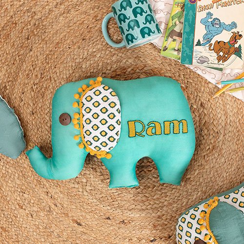 The Majestic Gajah -  Elephant Shape Pillow