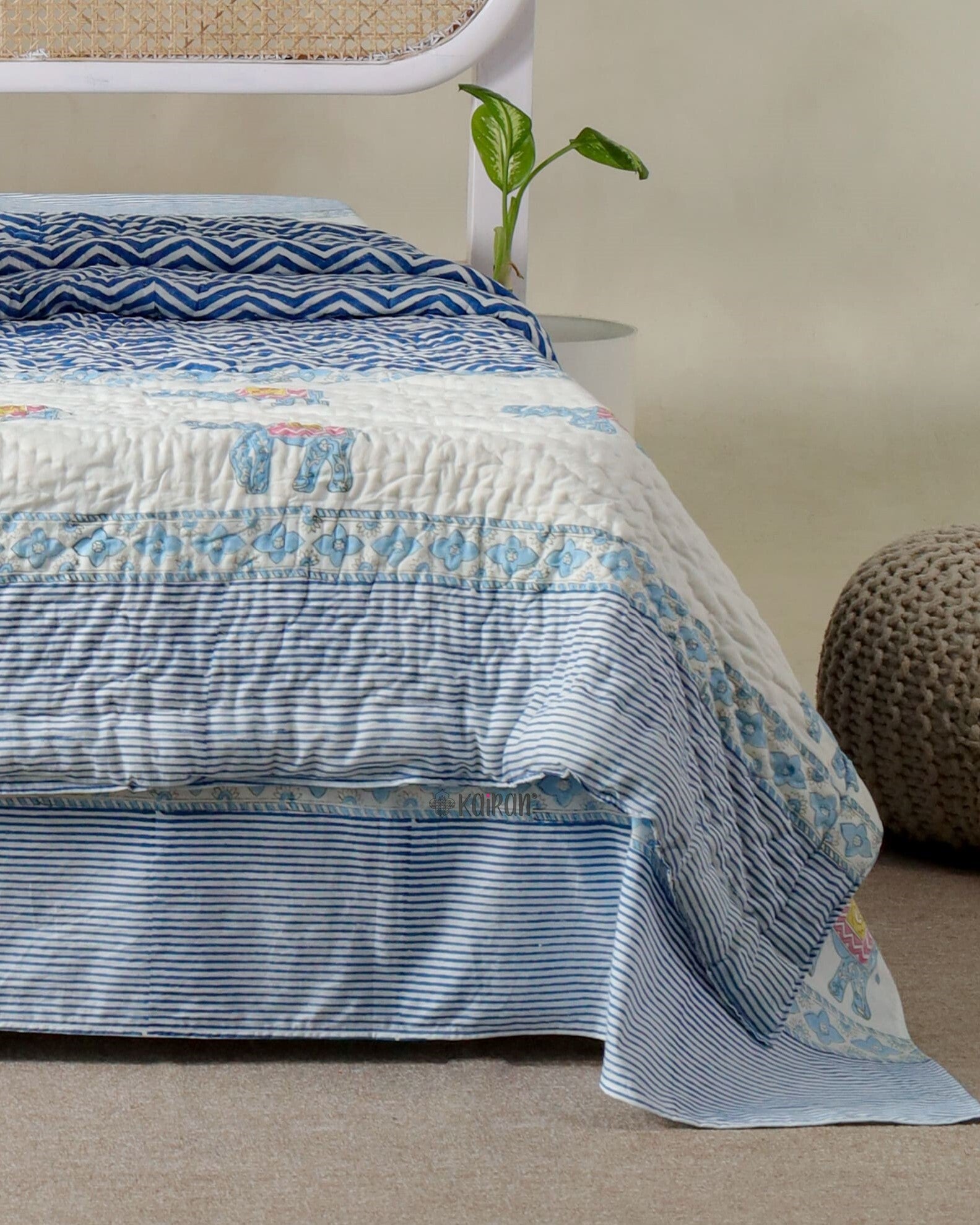 JAIPUR HAND BLOCK PRINTED QUILT