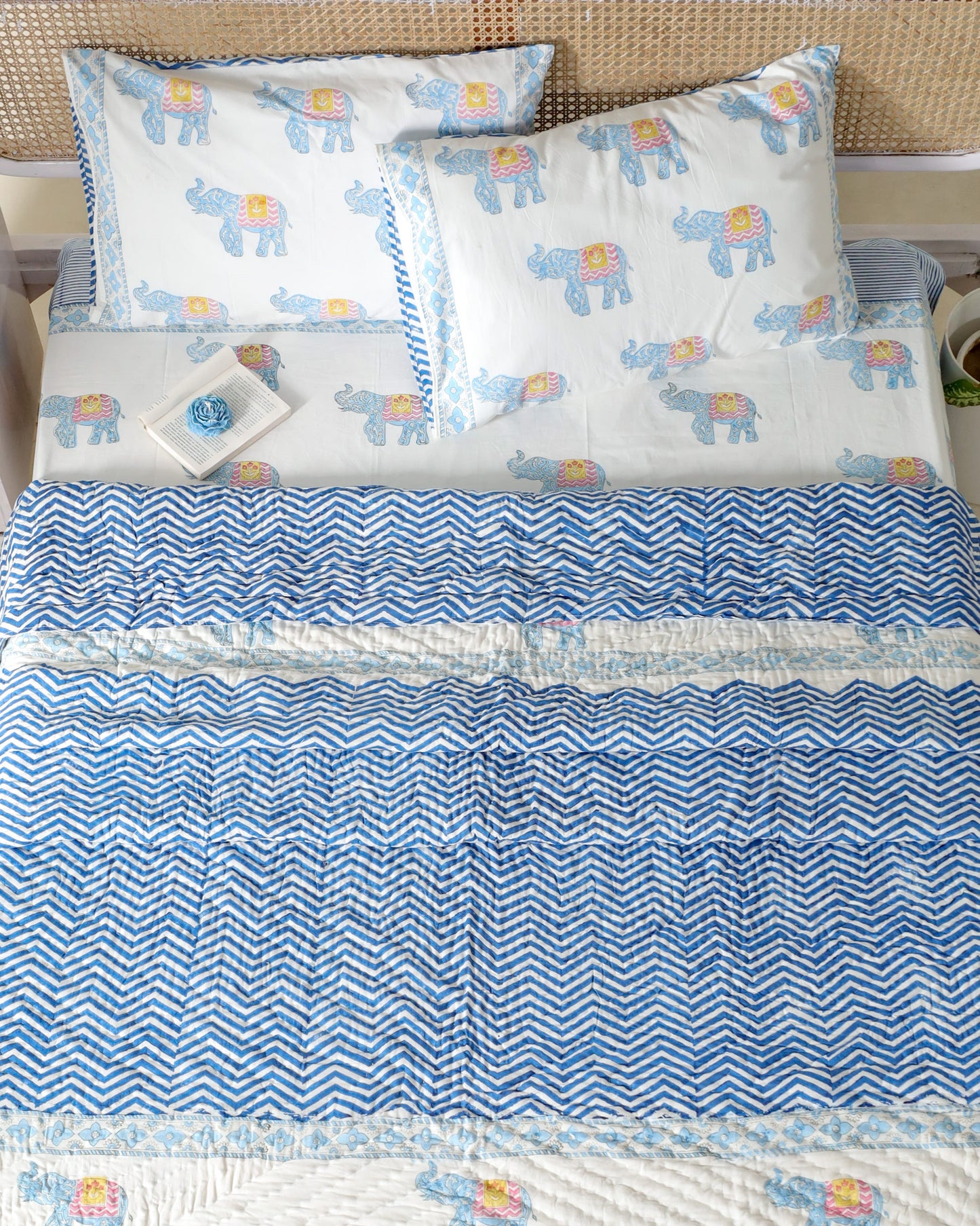 JAIPUR HAND BLOCK PRINTED BEDDING SET