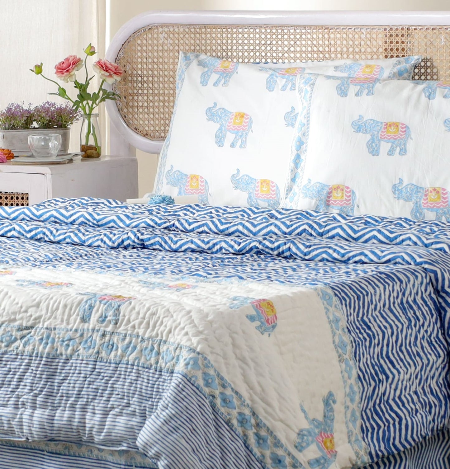 JAIPUR HAND BLOCK PRINTED BEDDING SET