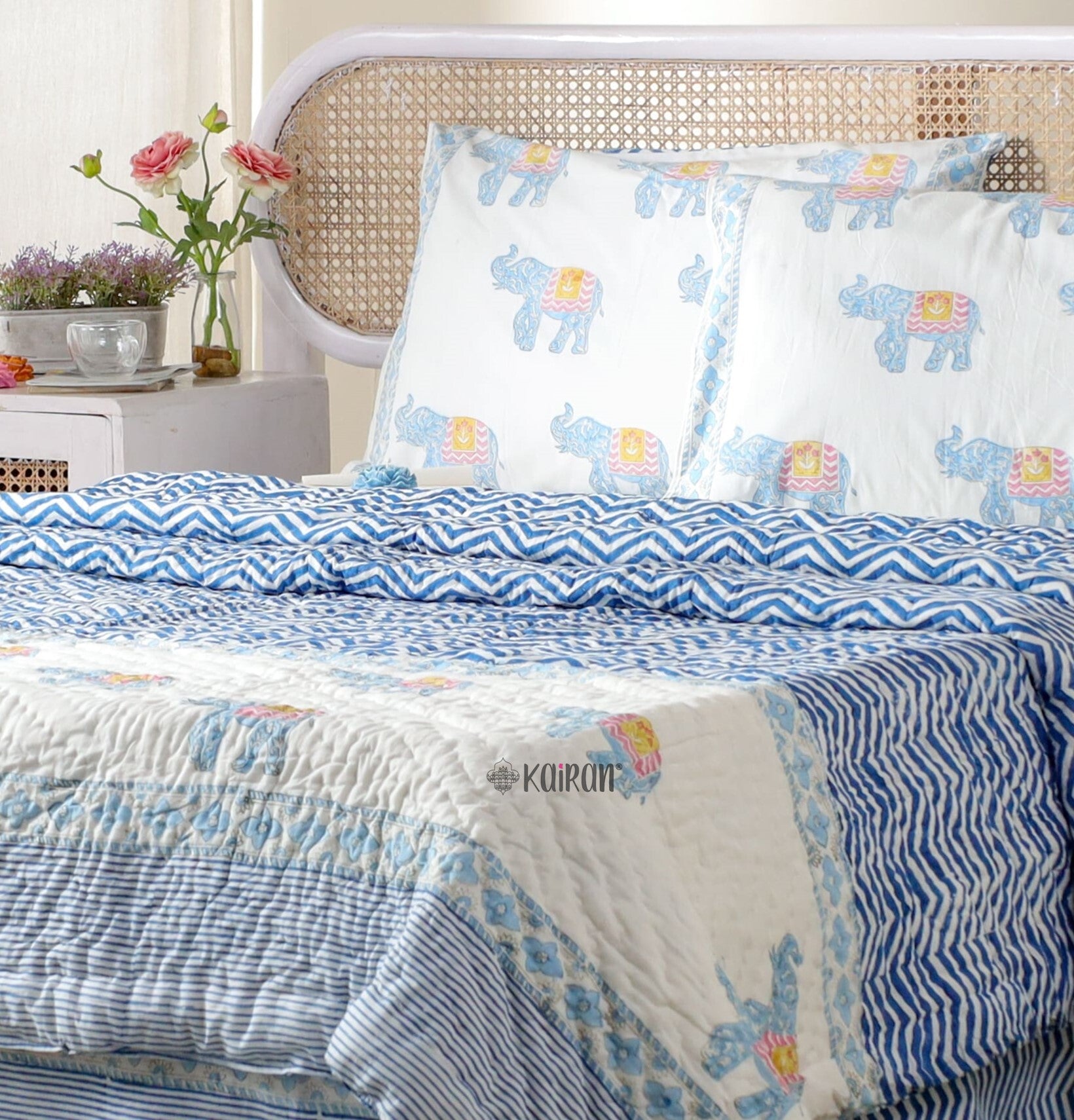 JAIPUR HAND BLOCK PRINTED BEDDING SET