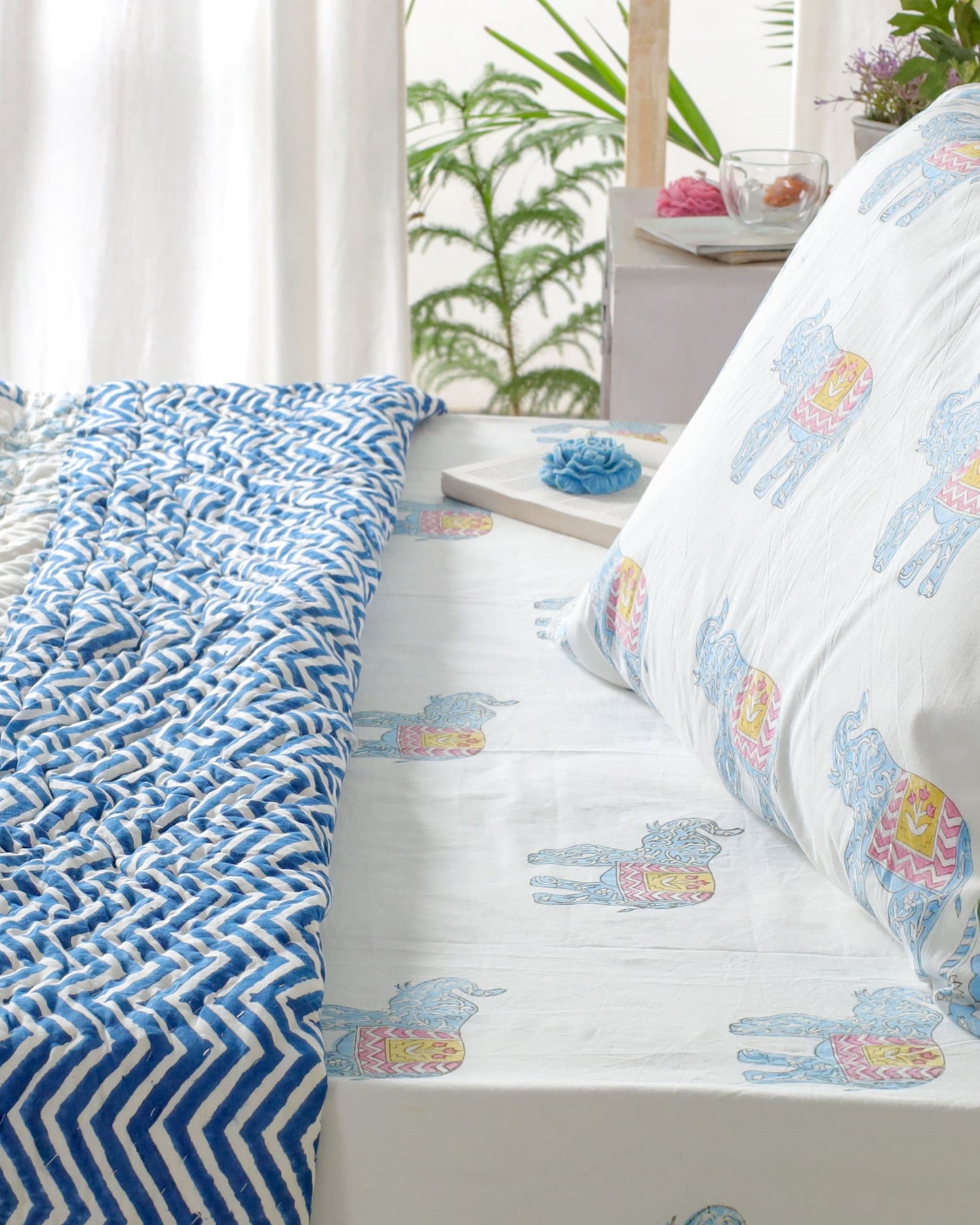 JAIPUR HAND BLOCK PRINTED BEDDING SET