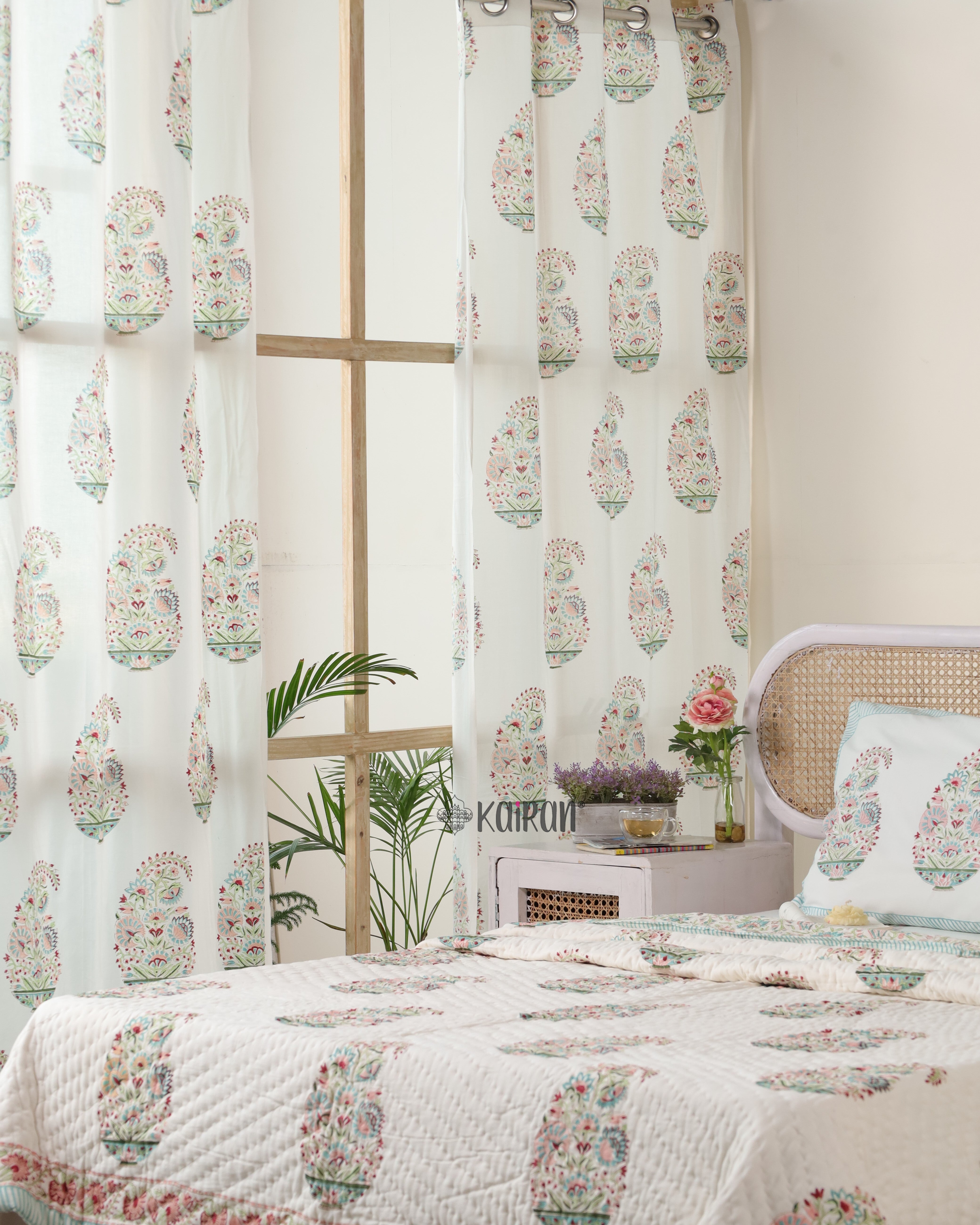 KASHMIR HAND BLOCK PRINTED CURTAINS