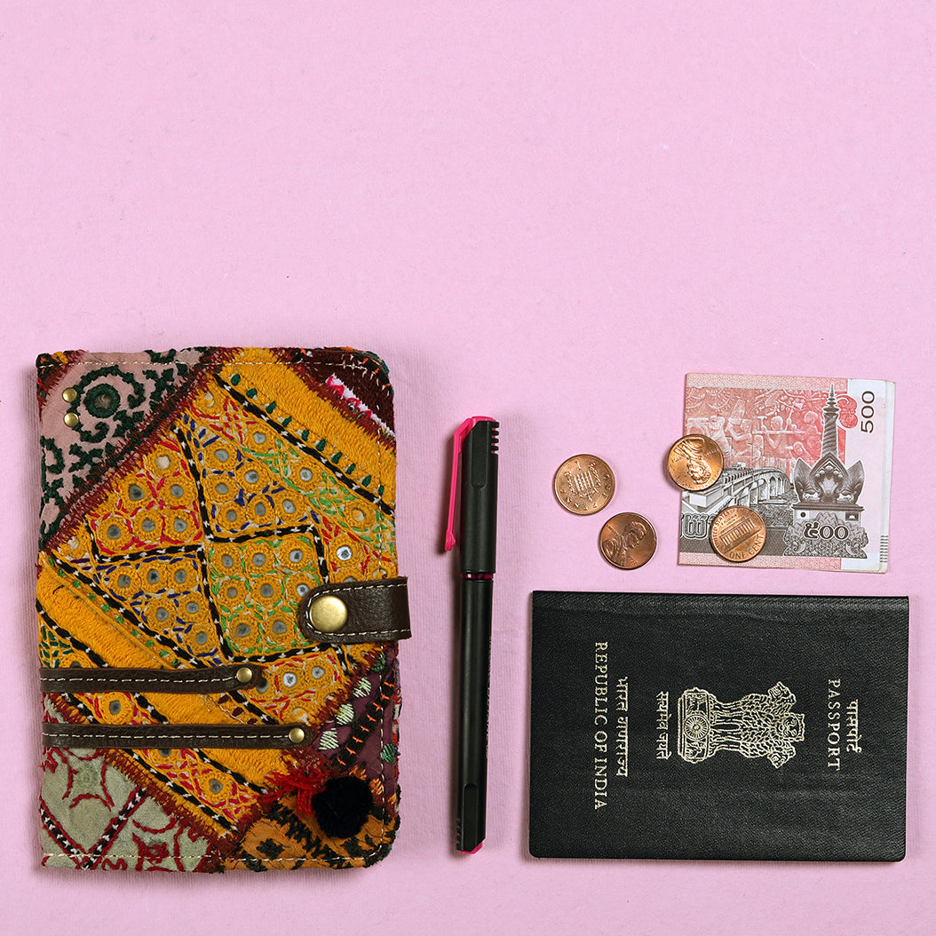 MULTI COLOUR Handcrafted - Meraki Passport Cover