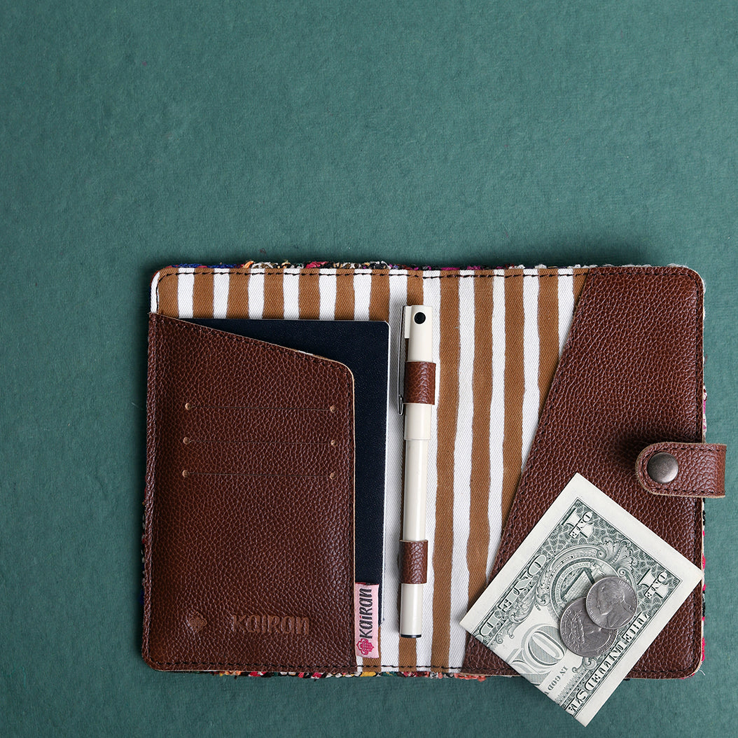 MULTI COLOUR Handcrafted - Meraki Passport Cover