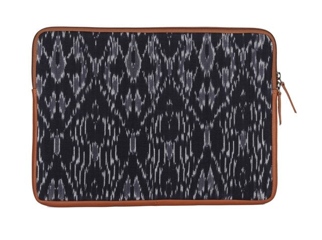 Black-White Handcrafted- Meraki Laptop Sleeve