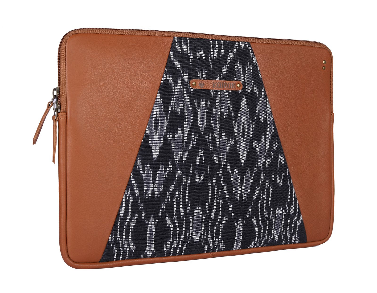 Black-White Handcrafted- Meraki Laptop Sleeve