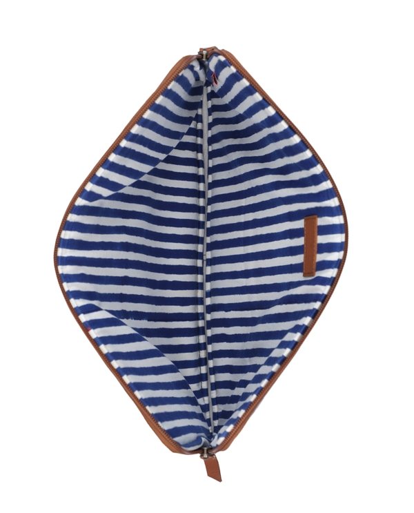 Indigo Blue-White Handcrafted- Meraki Laptop Sleeve