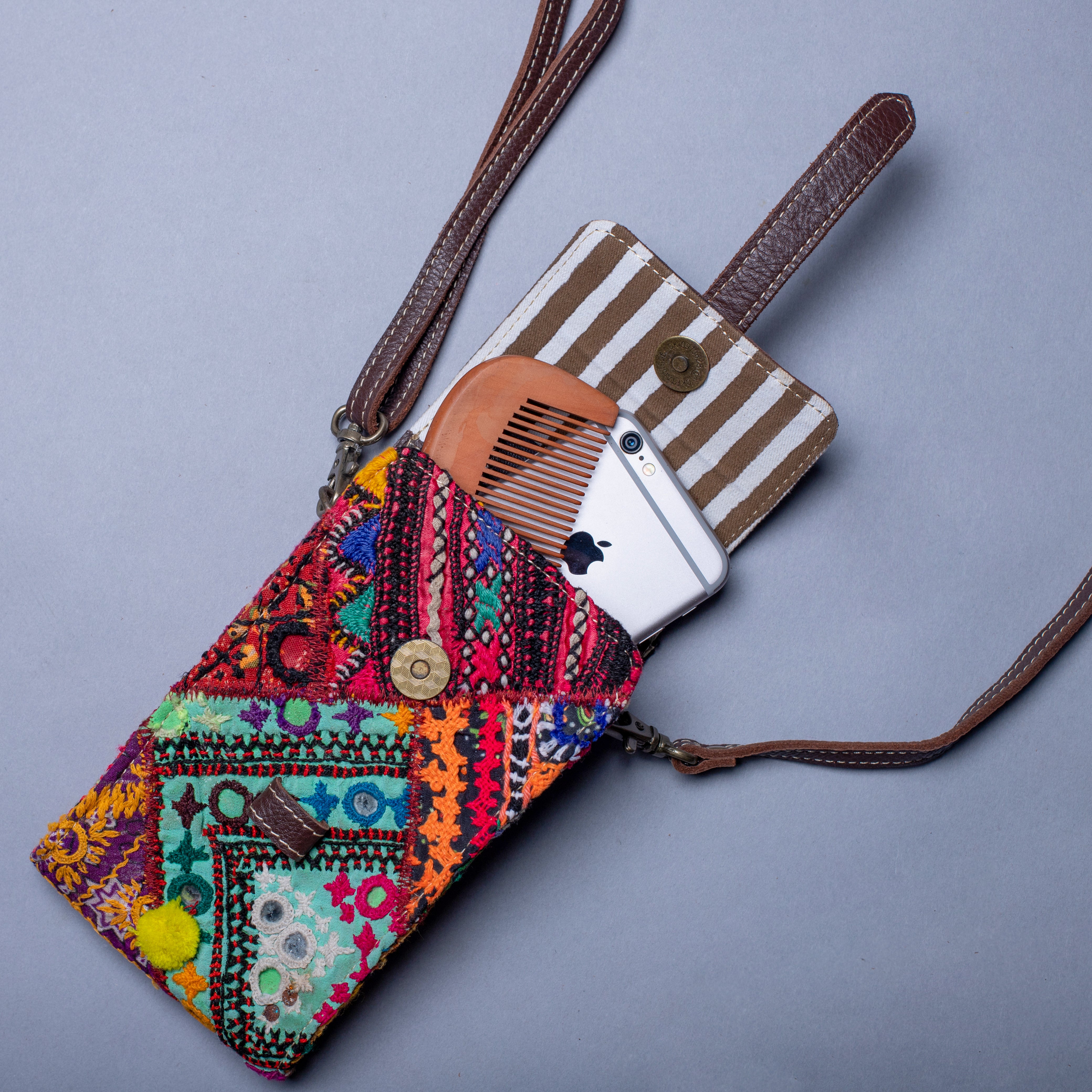 Multi colour Handcrafted-Studio Messenger Bag