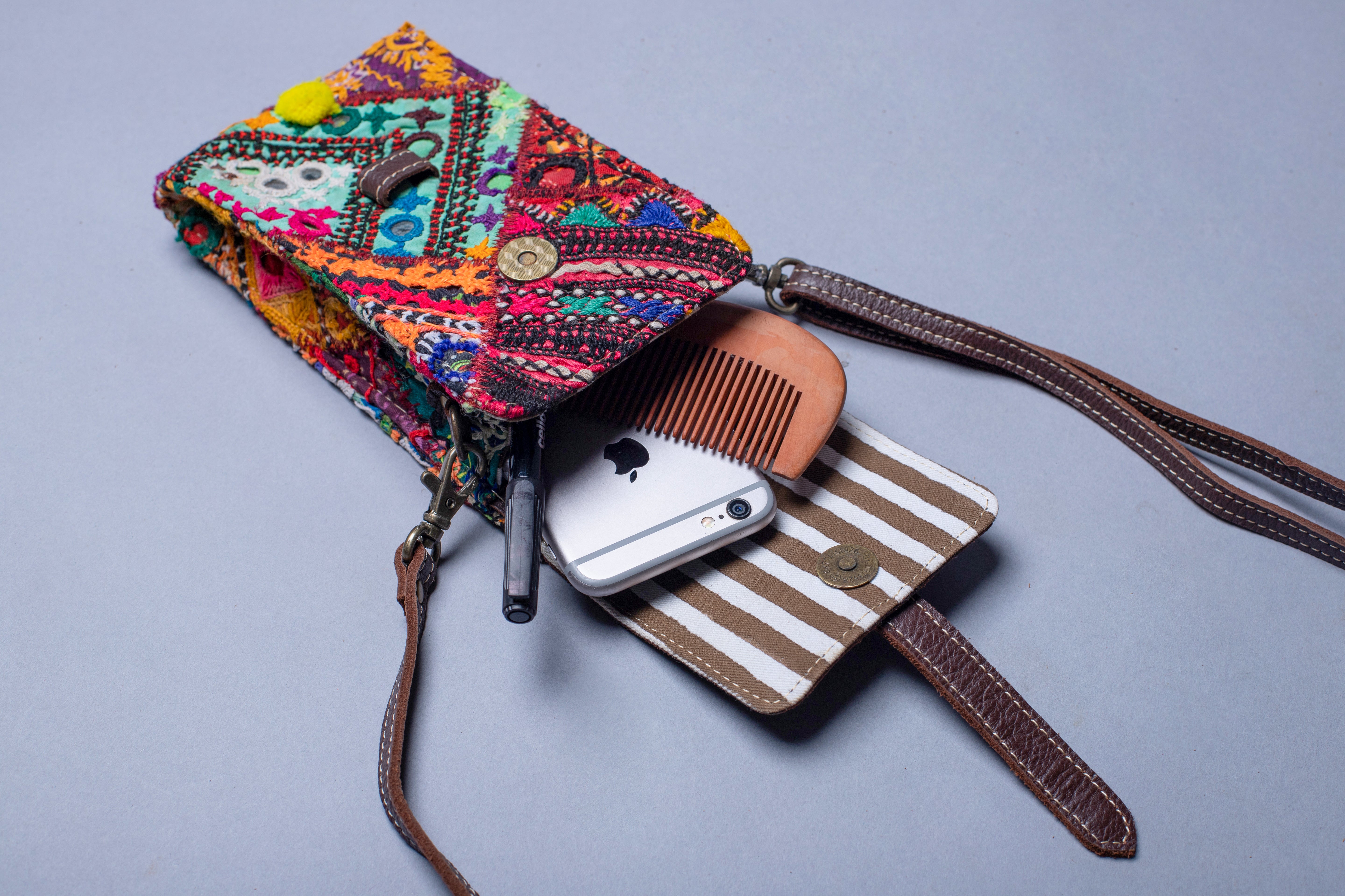 Multi colour Handcrafted-Studio Messenger Bag