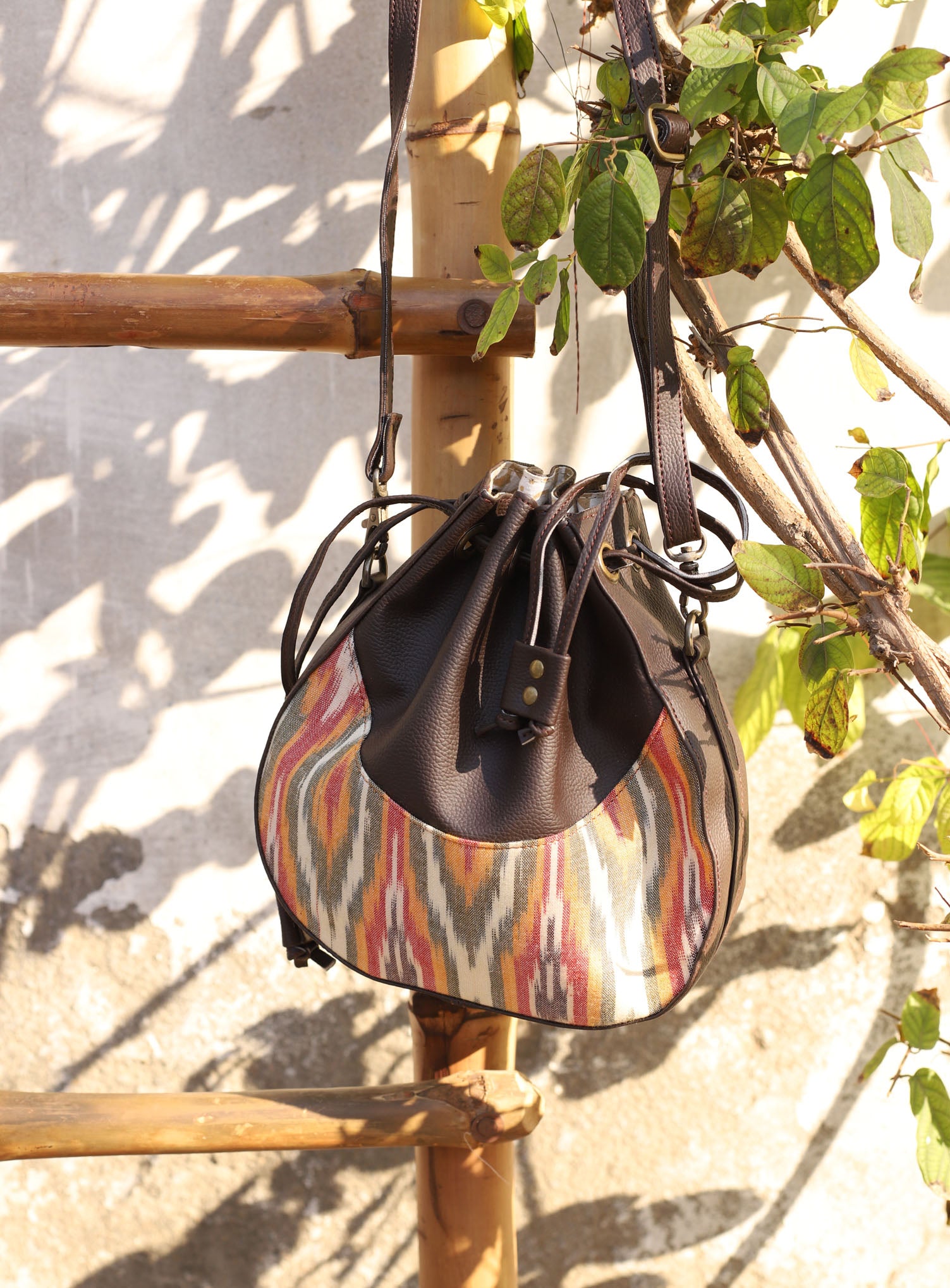 Multi Colour Ikat  - Meraki Potali Bags