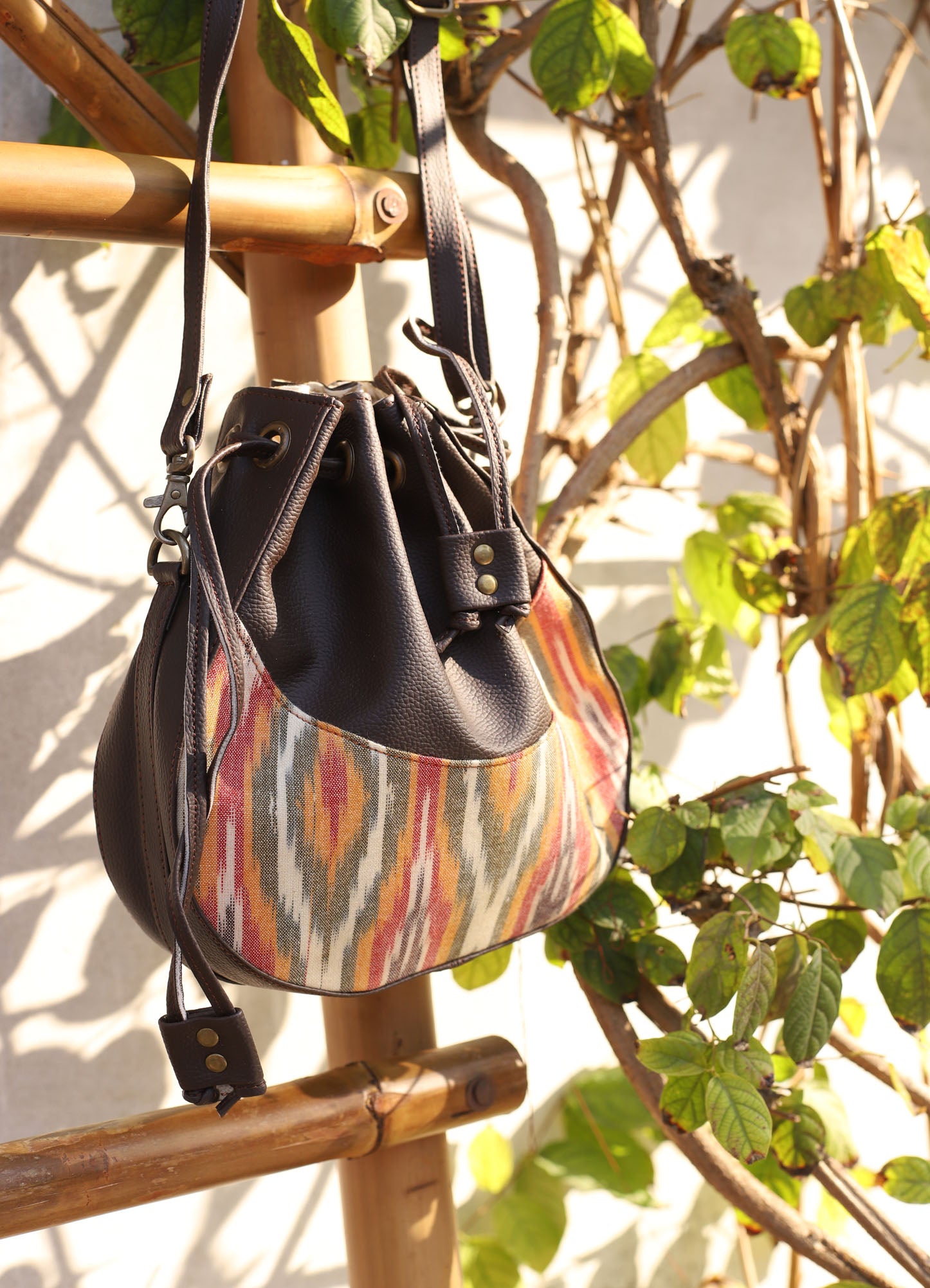 Multi Colour Ikat  - Meraki Potali Bags