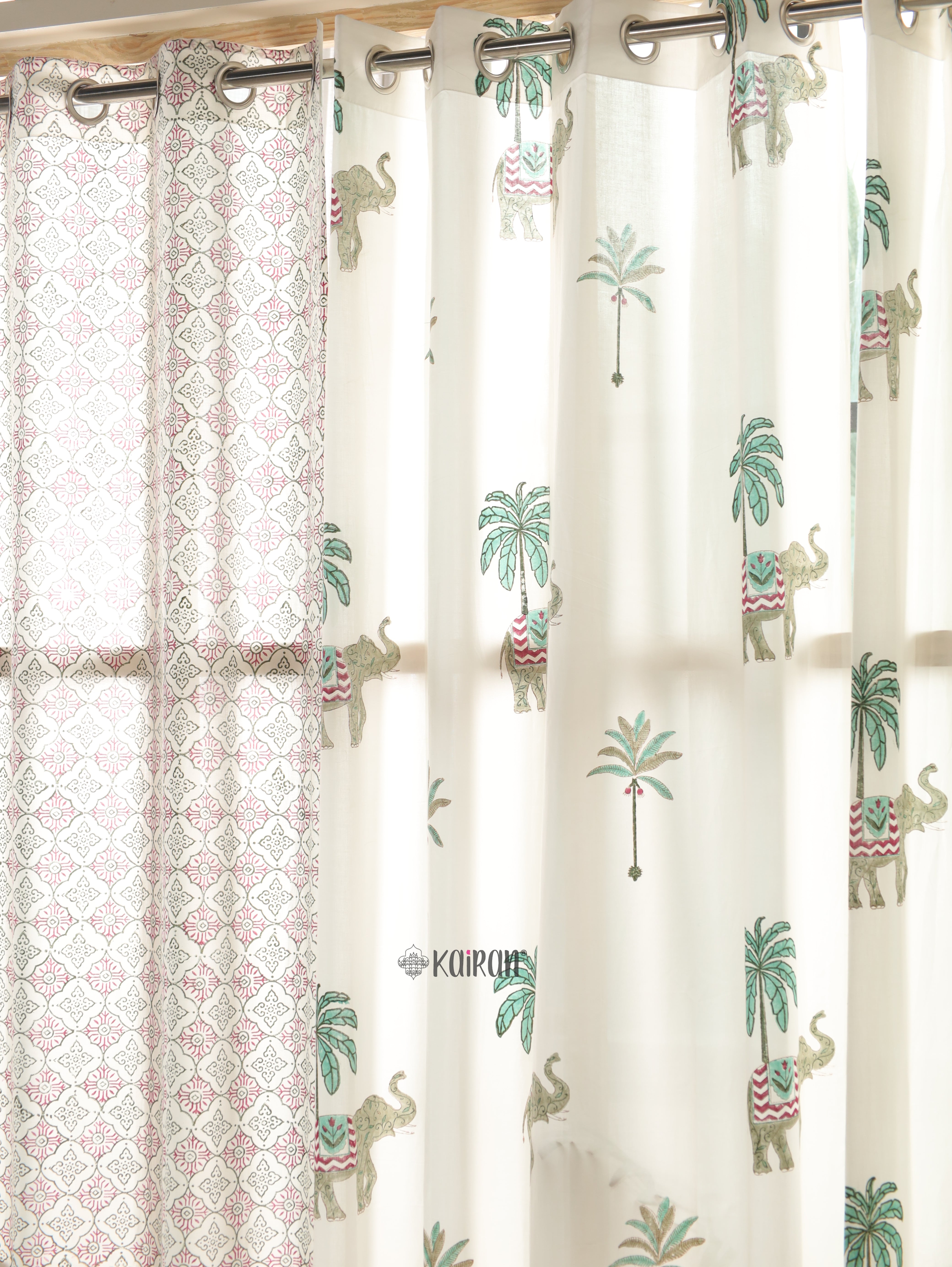 KERALA HAND BLOCK PRINTED CURTAINS