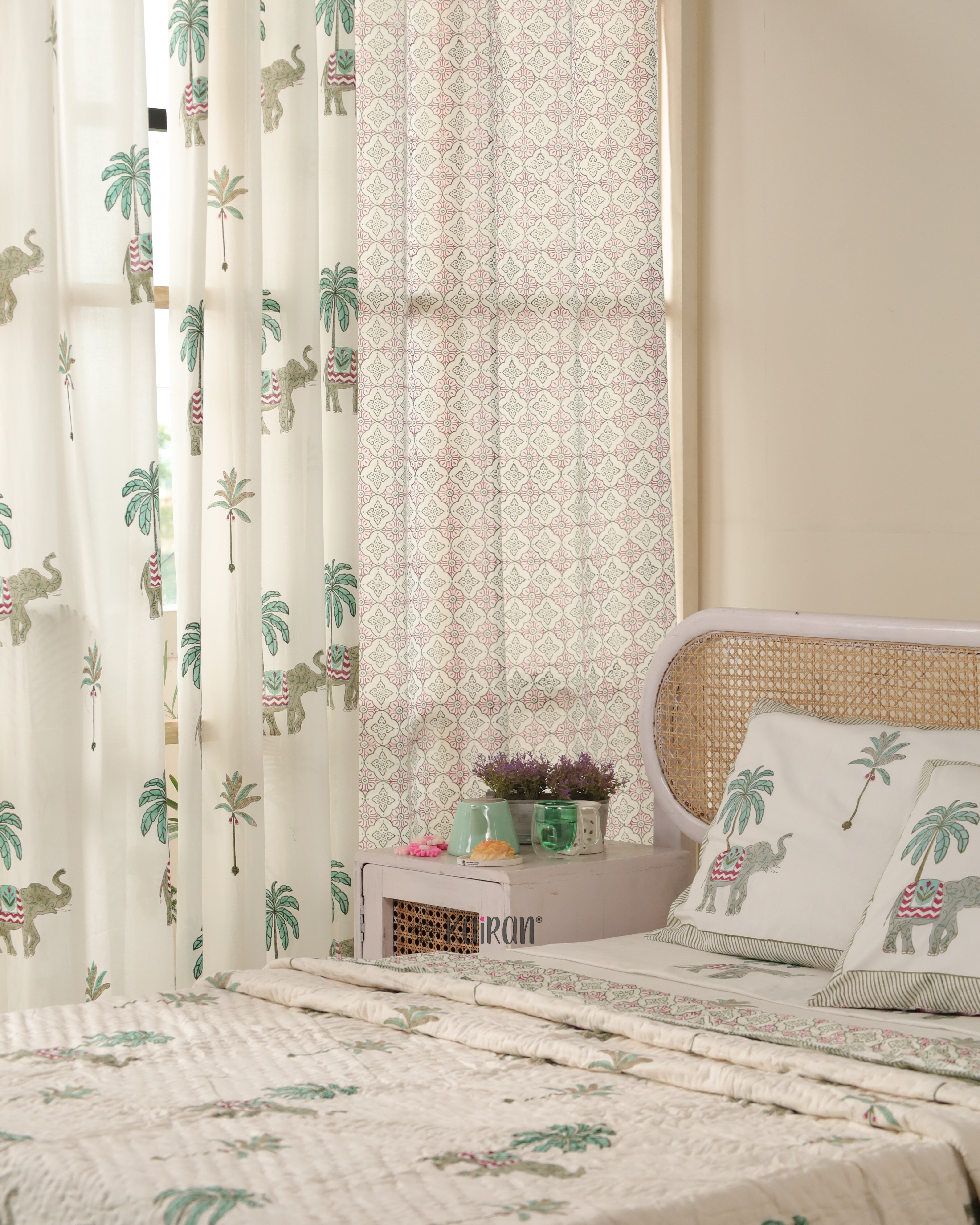 KERALA HAND BLOCK PRINTED CURTAINS