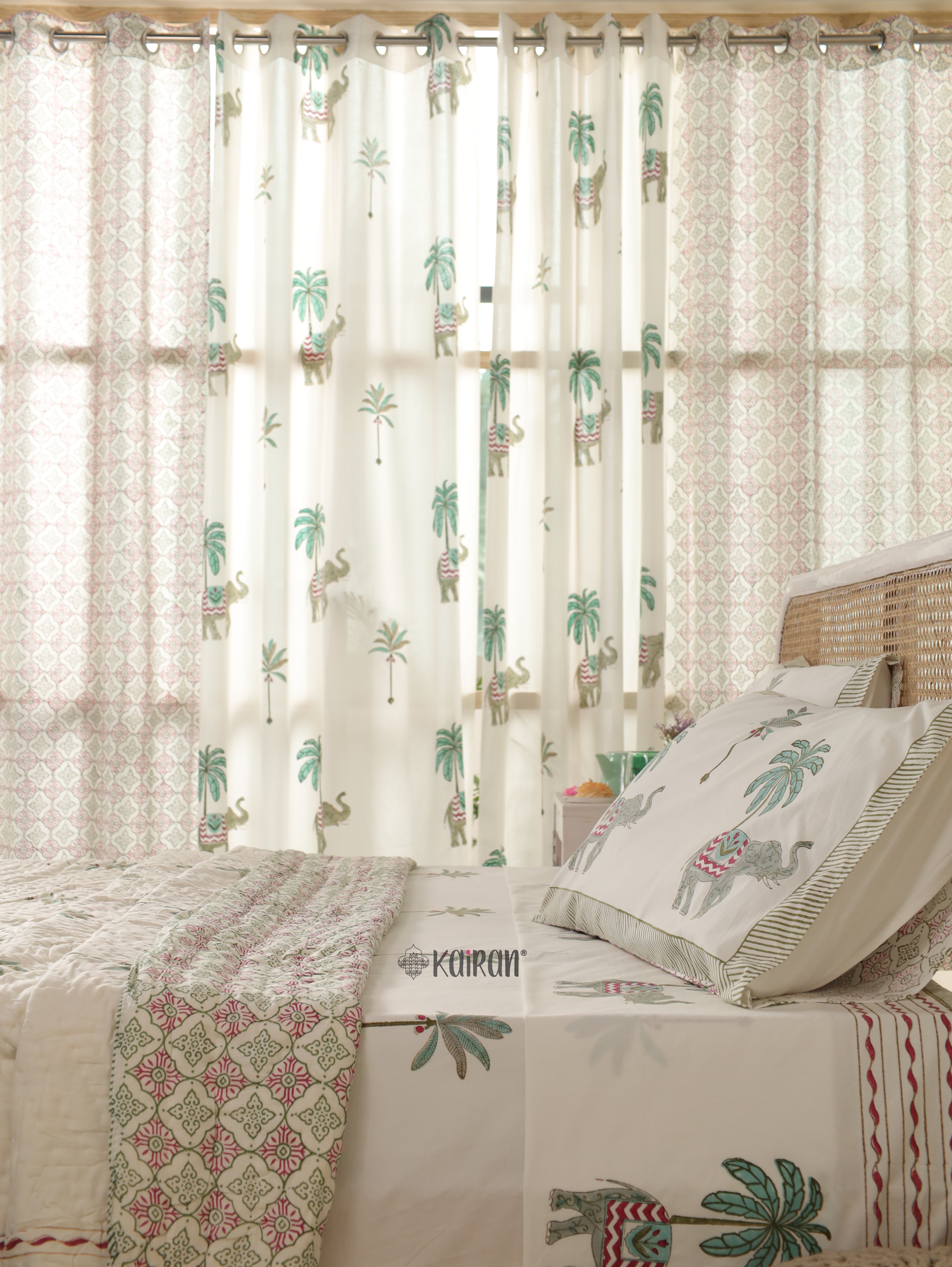 KERALA HAND BLOCK PRINTED CURTAINS