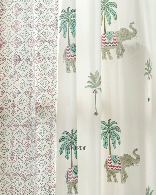 KERALA HAND BLOCK PRINTED CURTAINS